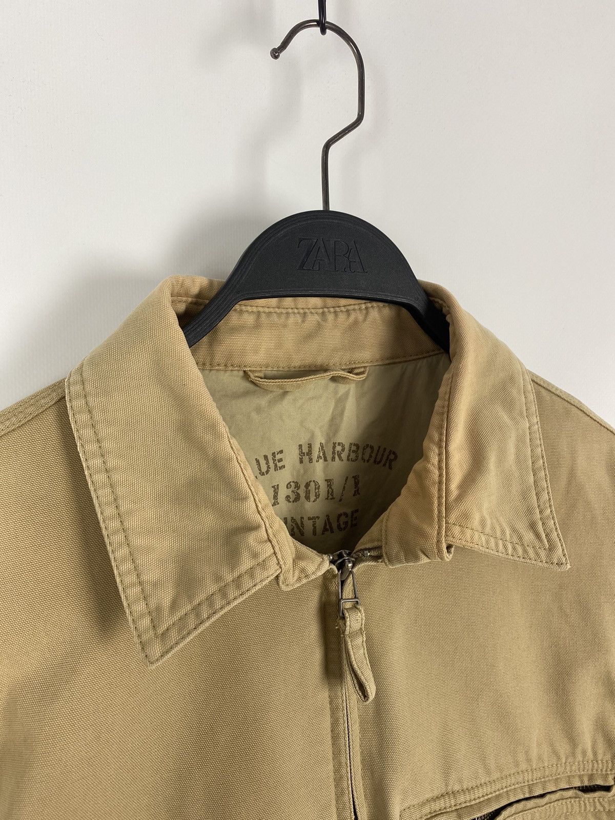 Vintage 2000’s Vintage Distressed Tan Canvas Boxy Work Jacket Size US S / EU 44-46 / 1 - 2 Thumbnail