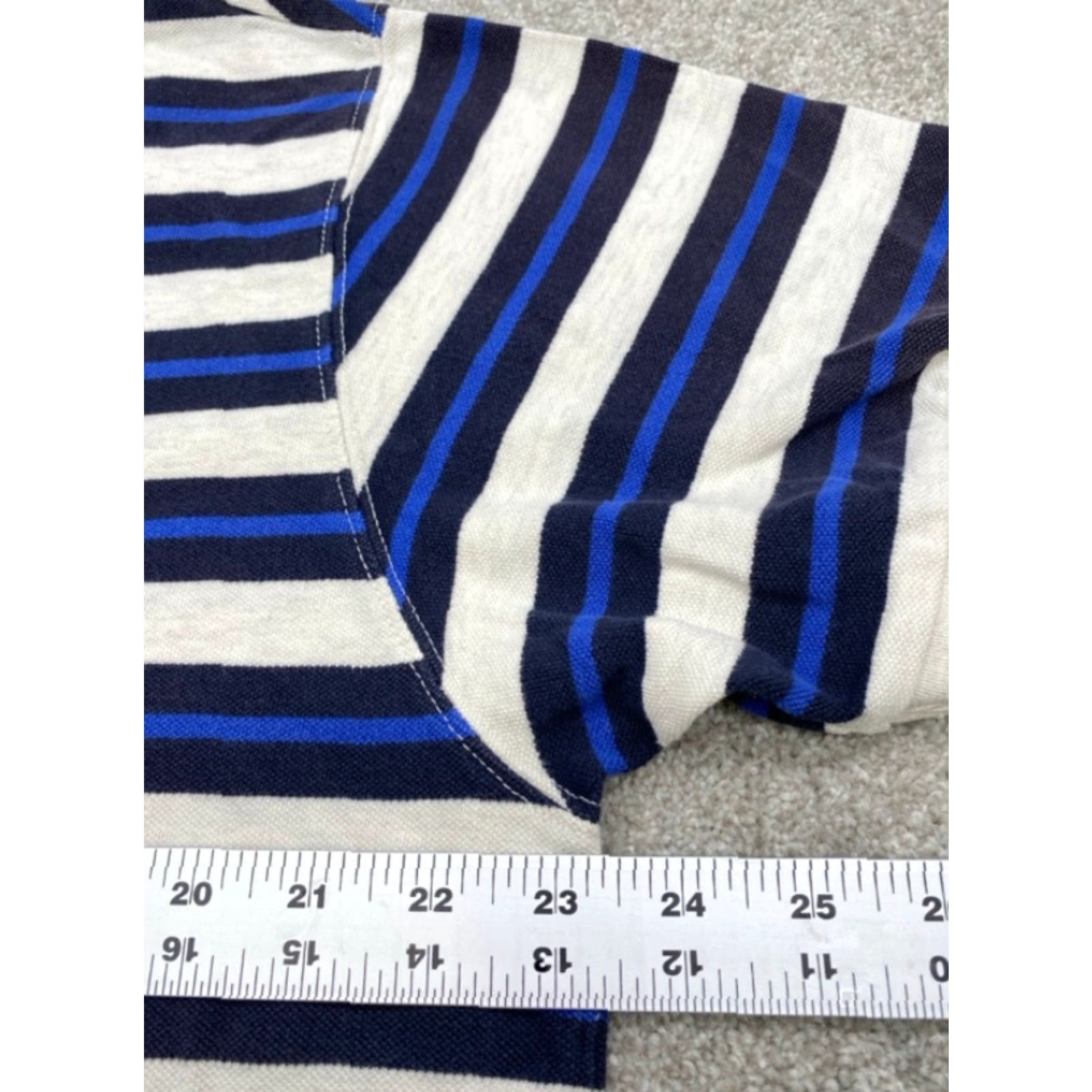 Chaps Chaps Polo Shirt Mens Large Short Sleeve Blue White Striped Polo Shirt Size US L / EU 52-54 / 3 - 6 Thumbnail