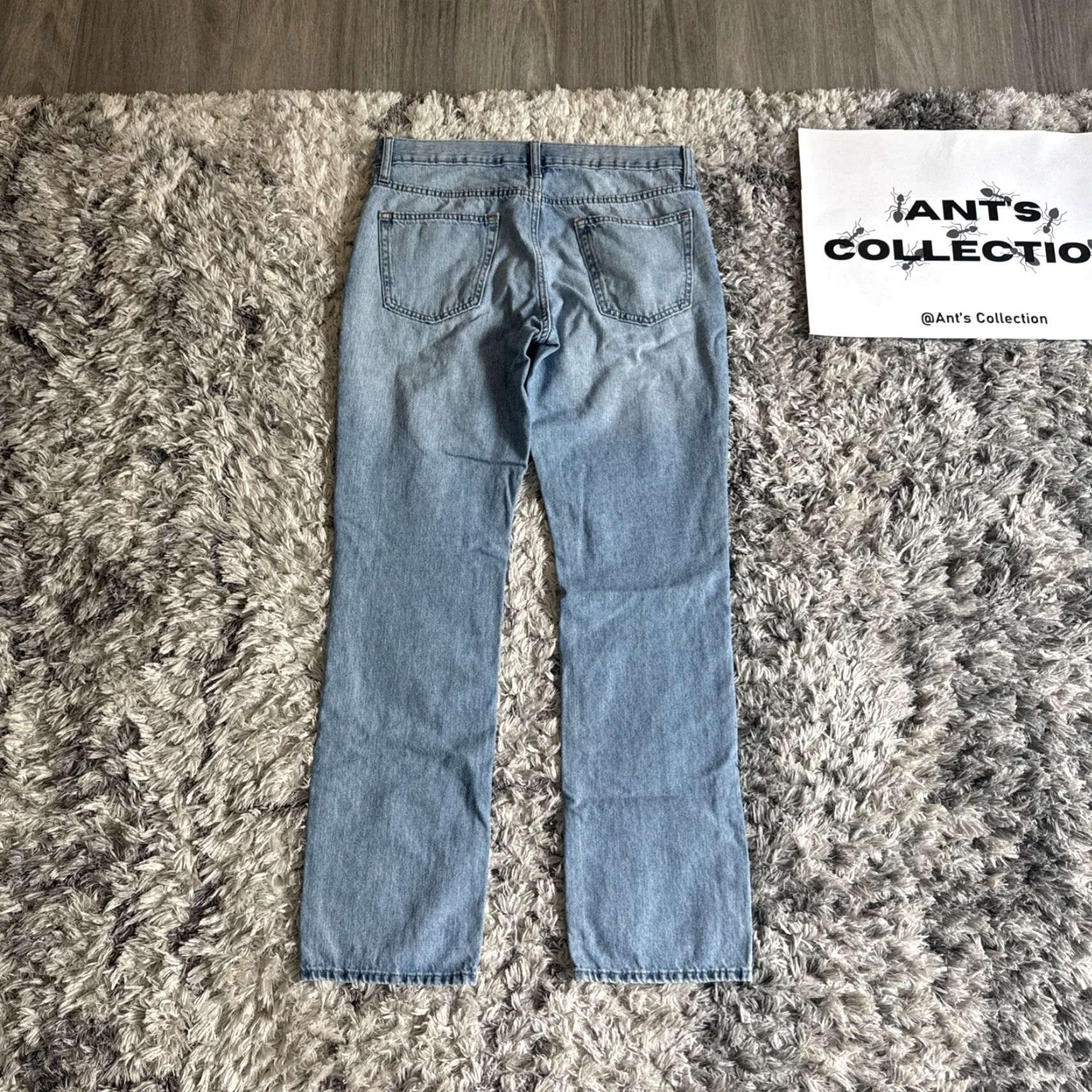 Old Navy VINTAGE Old Navy Jeans Mens 32x34 Blue Denim Straight Washed 00s Casual Size US 32 / EU 48 - 5 Thumbnail