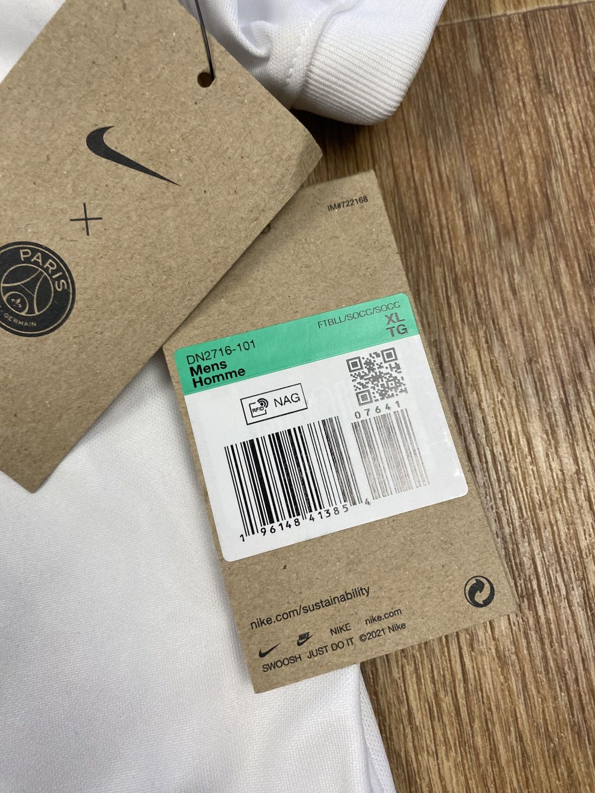 Nike Nike PSG 2022 2023 Soccer Jersey With Tags DN2716-101 Size US XL / EU 56 / 4 - 5 Thumbnail