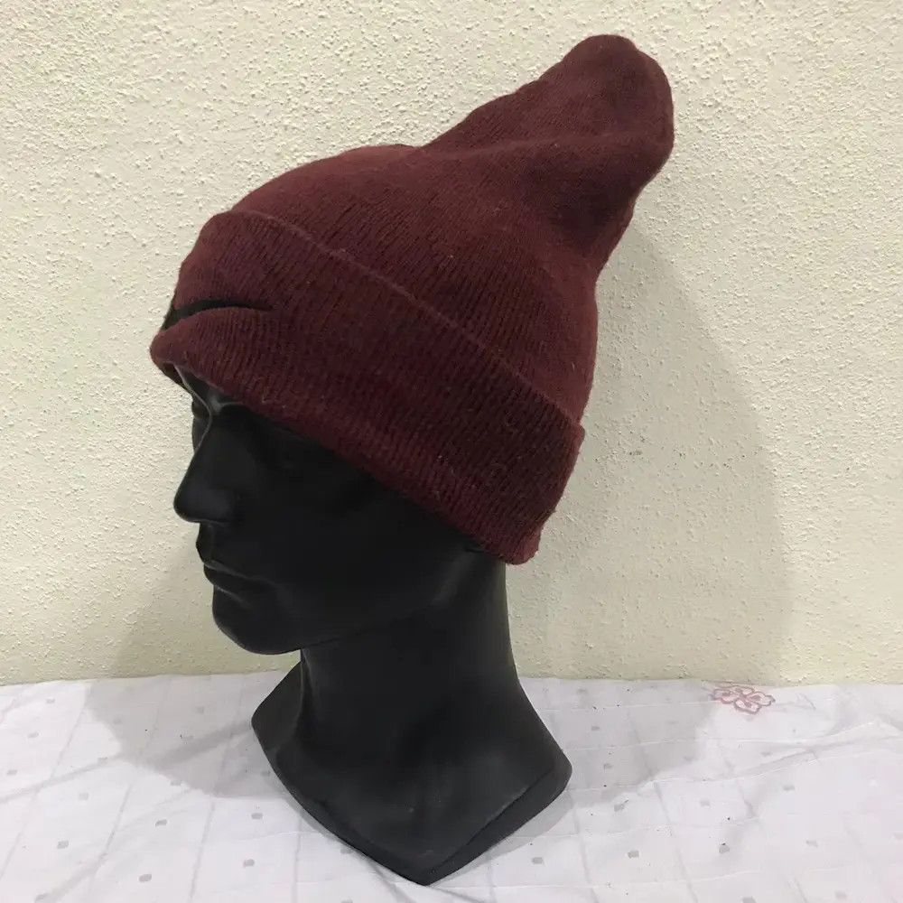Nike × Vintage Nike Swoosh Beanie Hat Size ONE SIZE - 3 Thumbnail