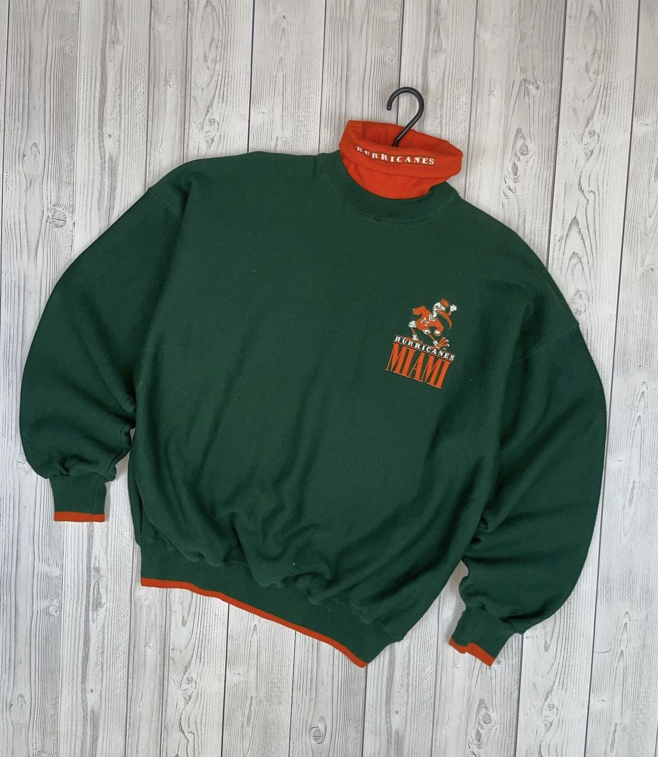 Vintage Vintage Hurricanes miami Turtleneck very rare USA size L Size US L / EU 52-54 / 3 - 1 Thumbnail