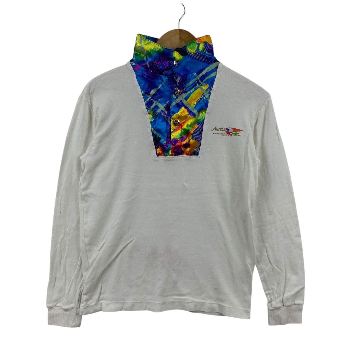Asics Vintage ASICS SNOW ARIS Austria Team Half Zipper Tee Shirt Size S / US 4 / IT 40 - 4 Thumbnail