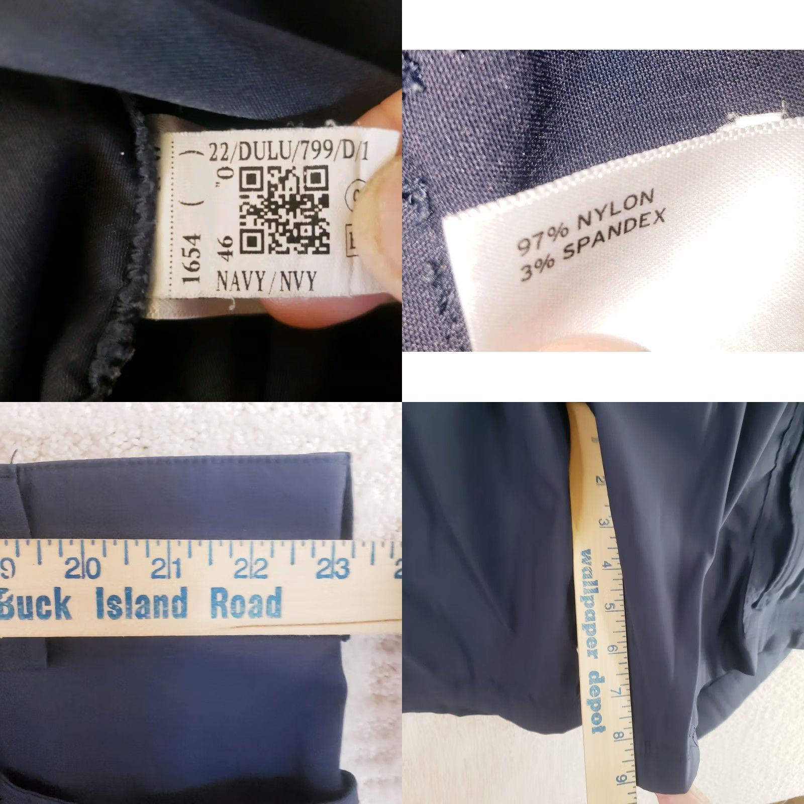 Duluth Trading Company Duluth Trading Co Flex Dry on the Fly Cargo Shorts Men's 46 Navy Nylon Stretch Size US 30 / EU 46 - 9 Thumbnail