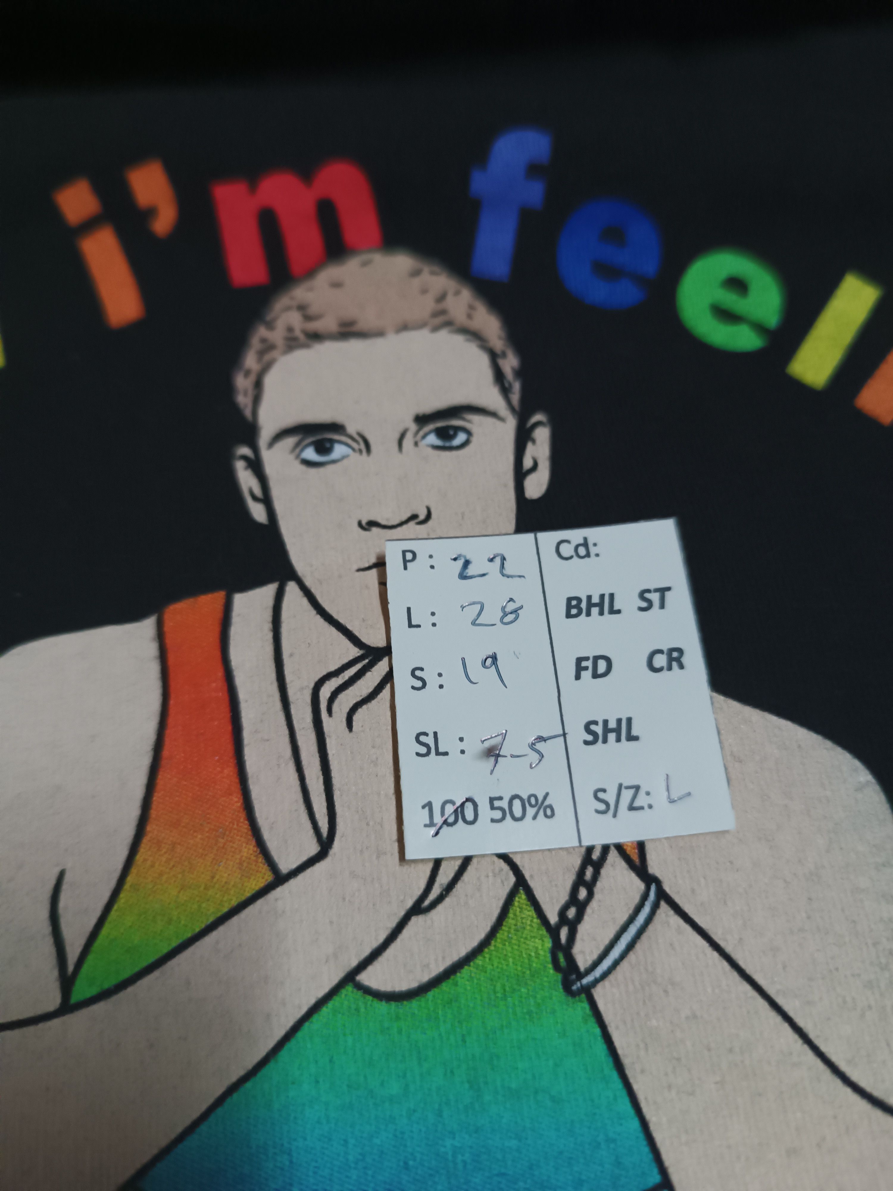Other LAUV "HOW I'M FEELING" PROMO TEE ( troye keshi sam smith ) Size US L / EU 52-54 / 3 - 13 Thumbnail