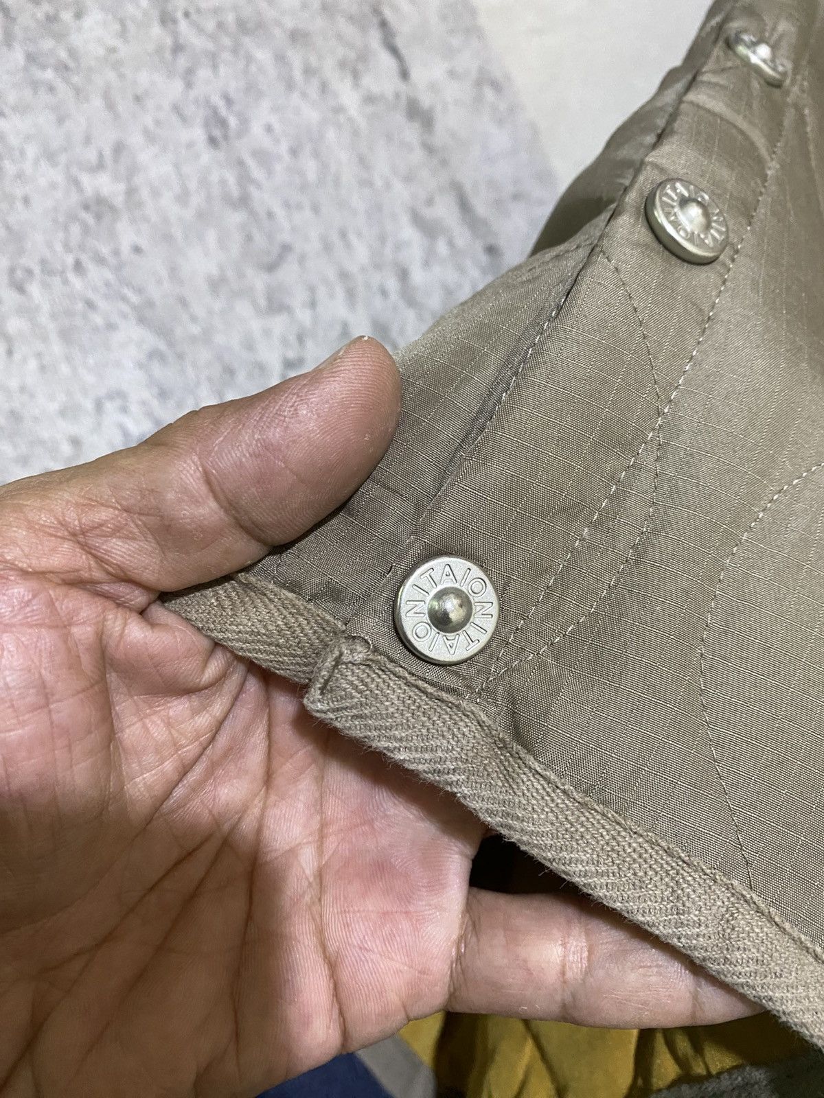 Japanese Brand TAION Military Snap Button Down Skirt ( Soft Shell ) Size 28" / US 6 / IT 42 - 6 Thumbnail