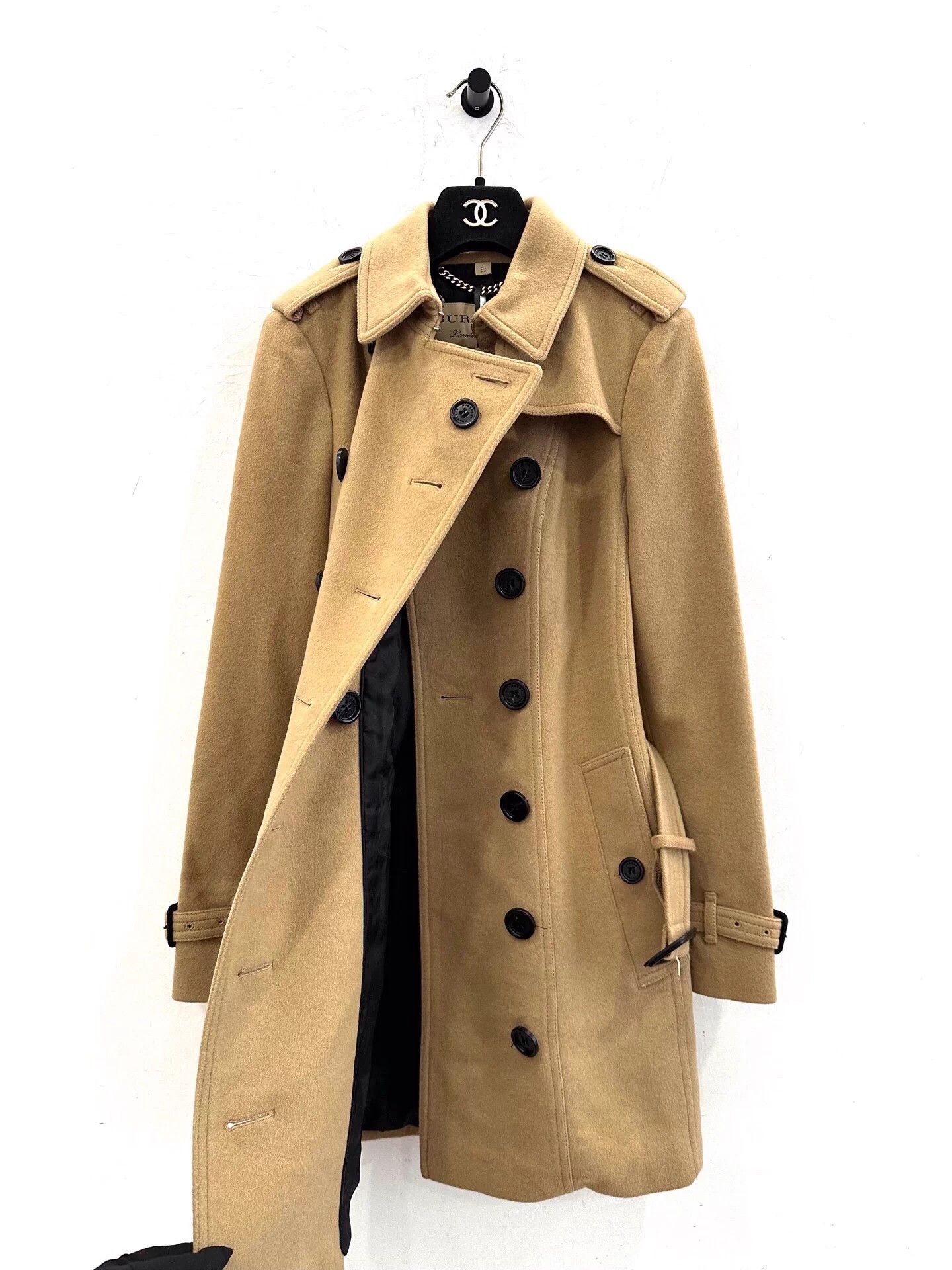 Burberry Burberry London Women Camel 2Tone Trench Coat UK4 Size XS / US 0-2 / IT 36-38 - 4 Thumbnail
