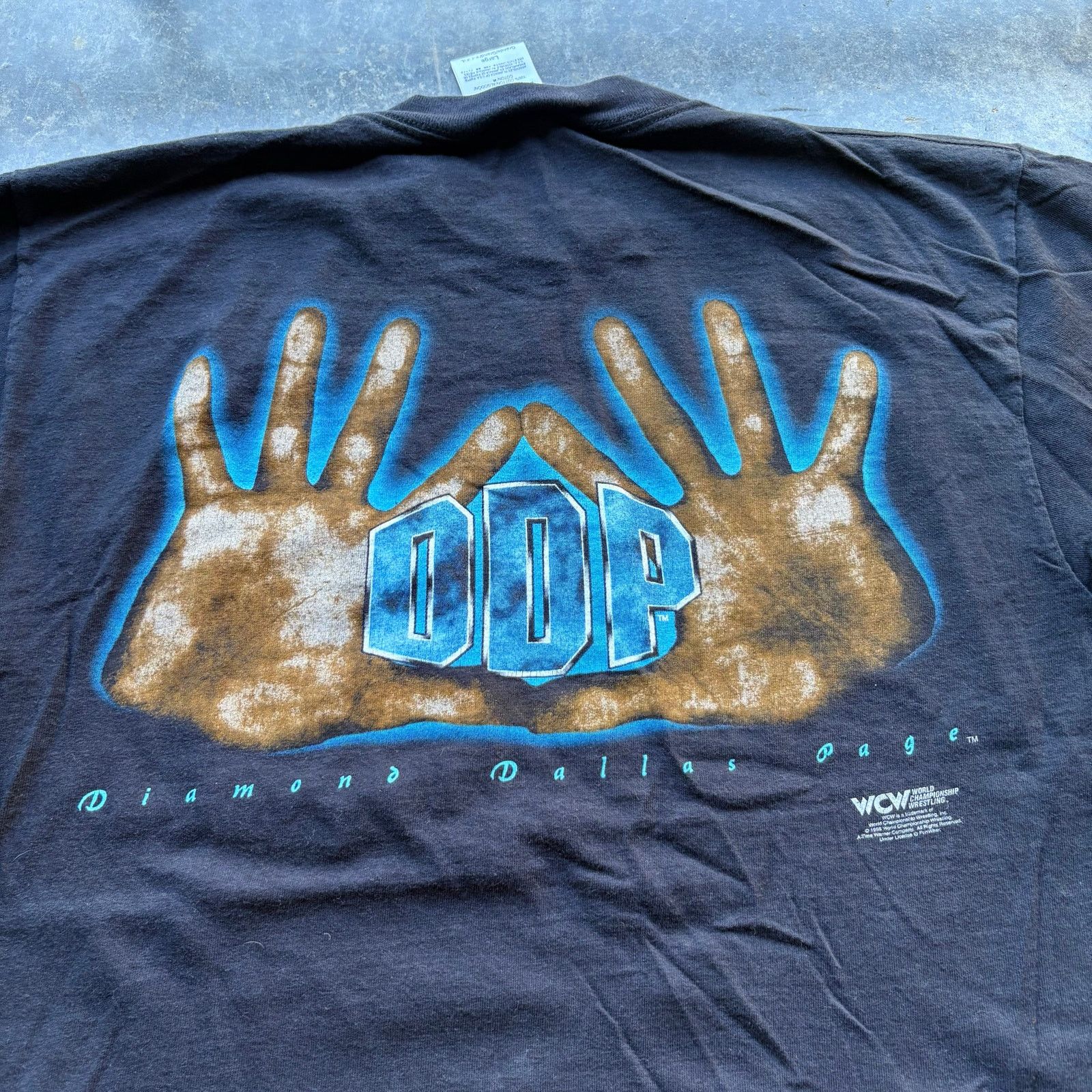 WWE Vintage 90s DDP WCW Wrestling T-shirt Size US L / EU 52-54 / 3 - 2 Thumbnail