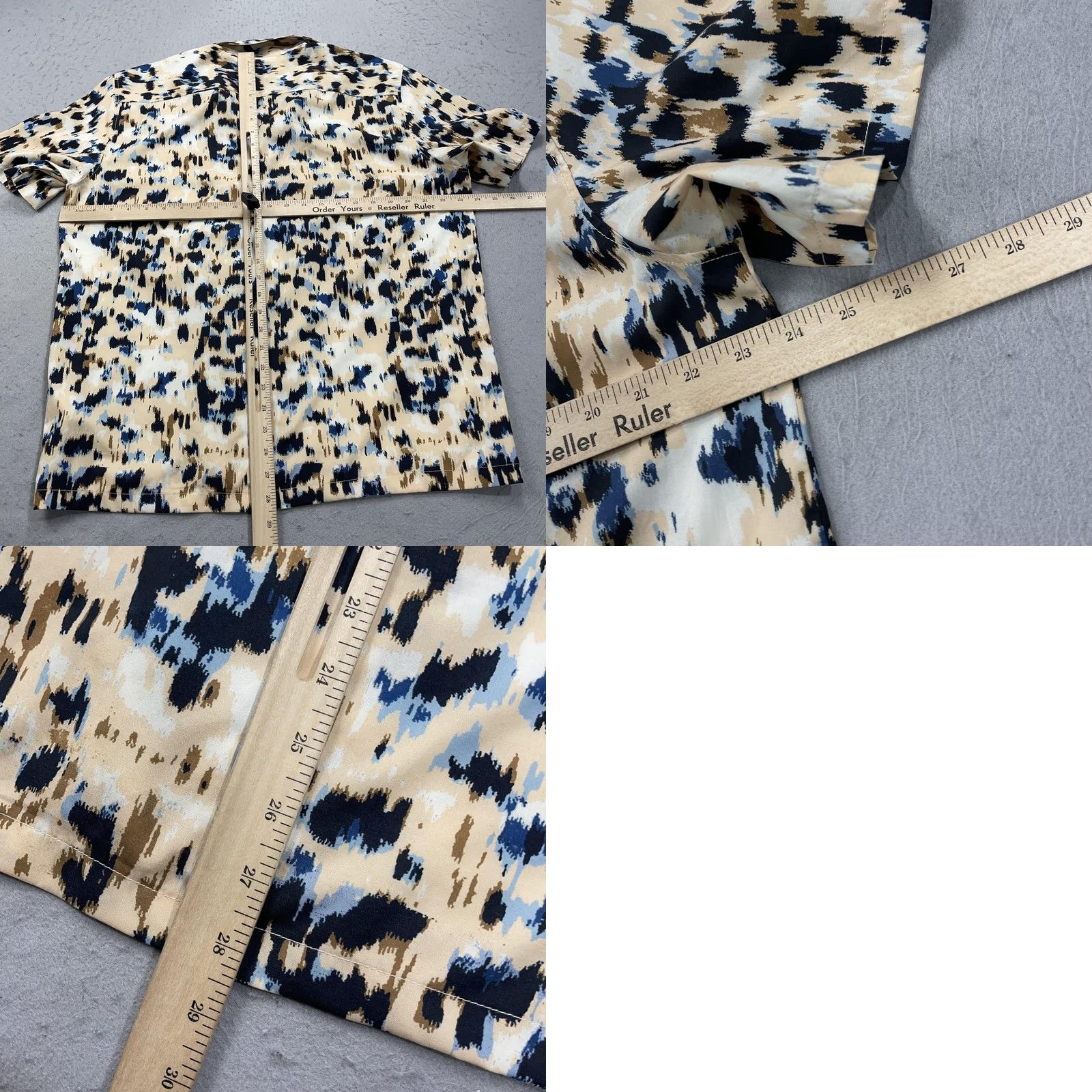 Zara ZARA RHUIGI Shirt Mens Medium Animal Print Short Sleeve Button Camp Loop Collar Size US M / EU 48-50 / 2 - 8 Thumbnail