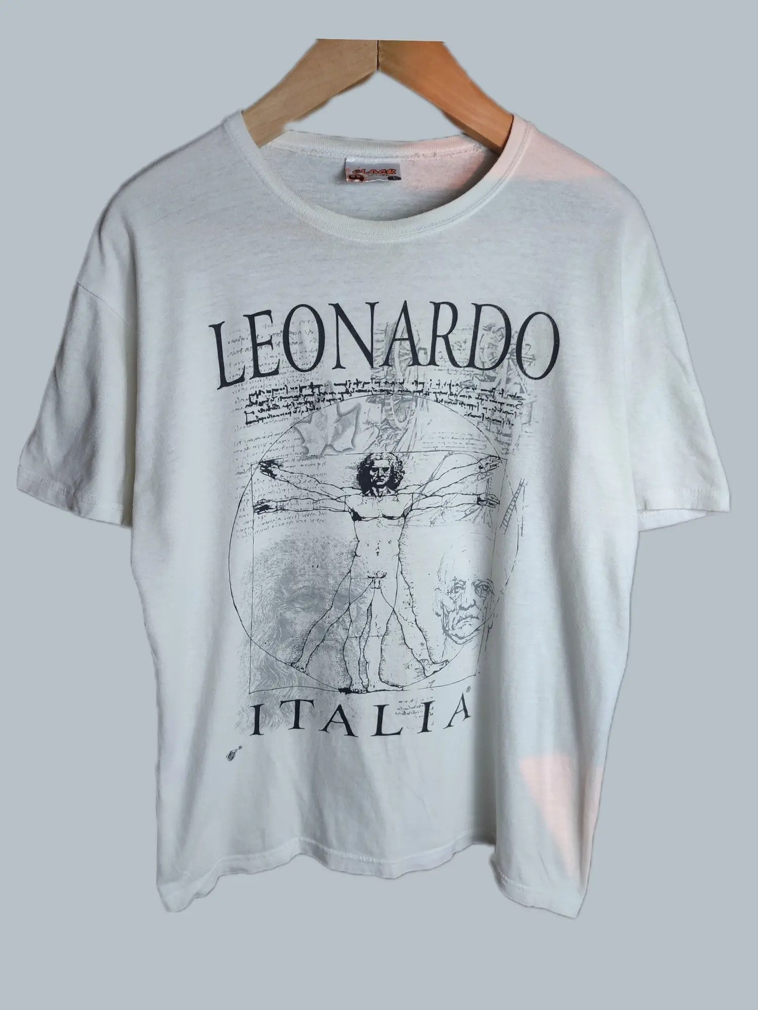 Vintage Vintage Leonardo Da Vinci Anatomy t-shirt Size US L / EU 52-54 / 3 - 2 Thumbnail