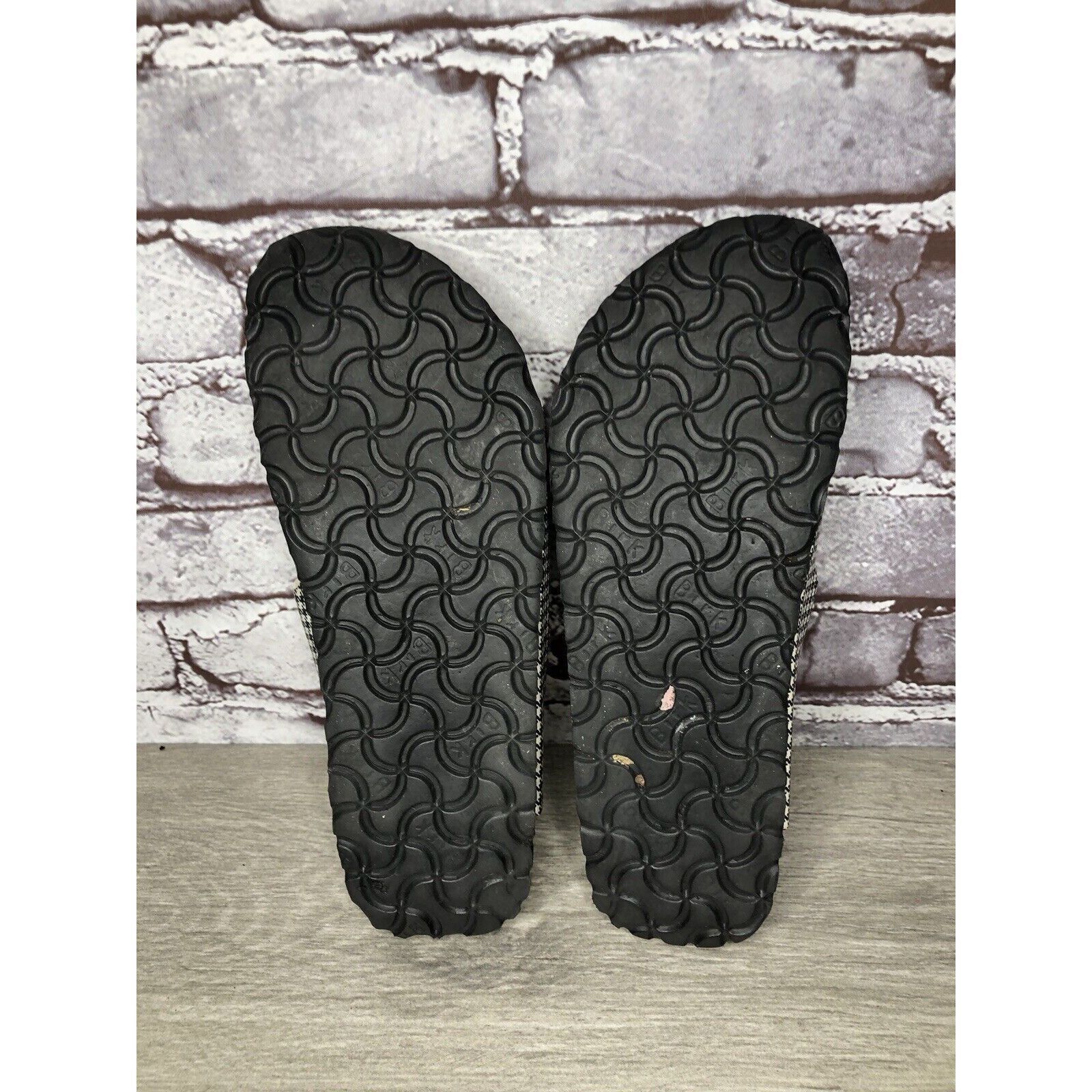 Birkenstock BIRKENSTOCK PAPILLIO Black White Leather Footbed Sandals Wom Size US 7.5 / IT 37.5 - 19 Thumbnail