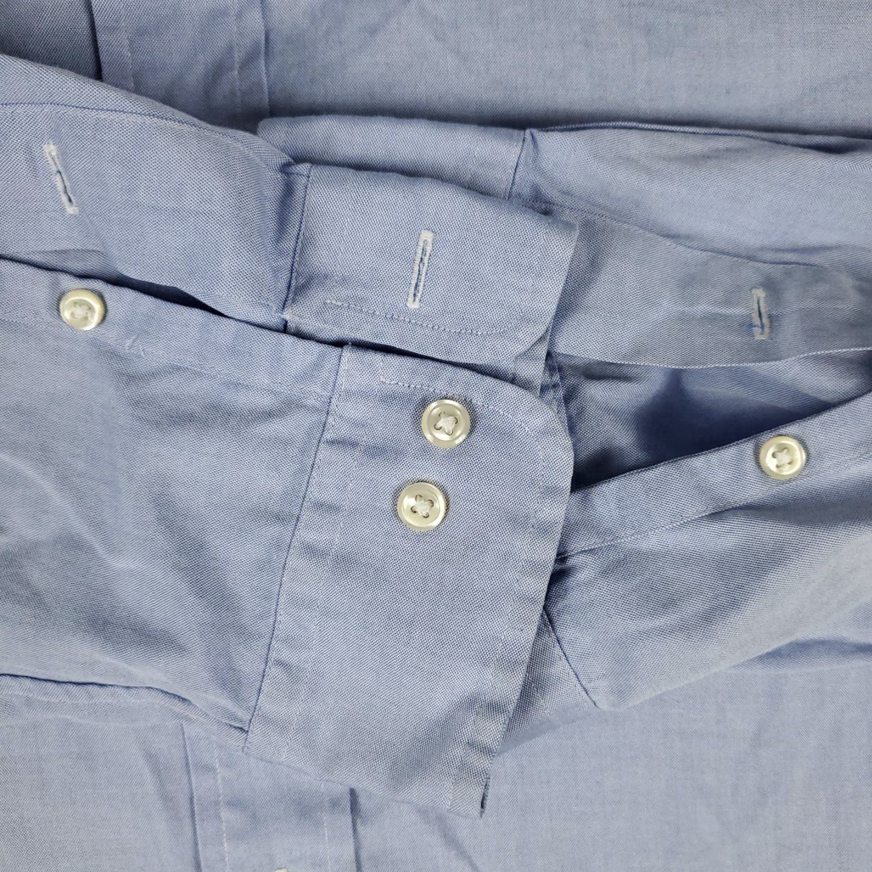 Ralph Lauren Ralph Lauren Shirt Mens 17.5 Blue Pony Dress Button Up Long Sleeve Dress Shirt Mens Regular Sleeve Long Blue Polo Shirt? Size 48R - 4 Thumbnail