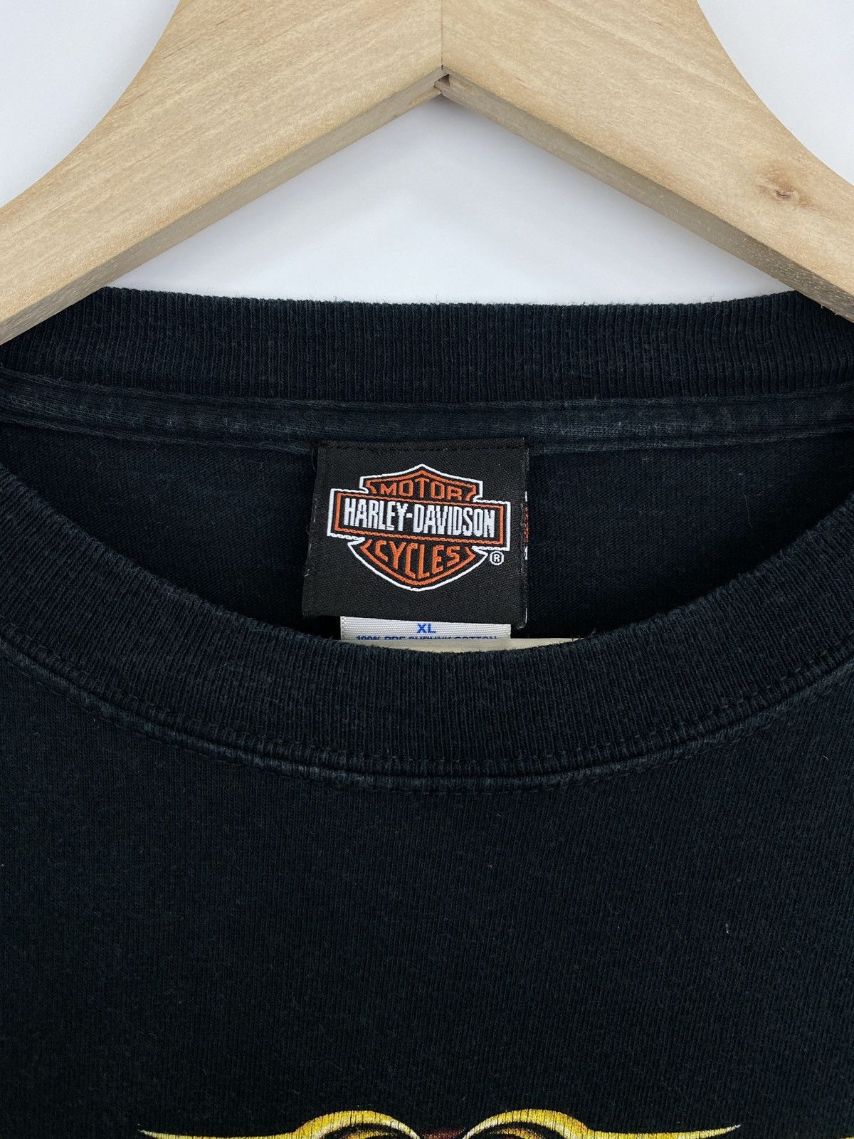 Harley Davidson 🇺🇸Vintage Y2K Harley Davidson Fire Skull Niagara Falls Canada Size US XL / EU 56 / 4 - 5 Thumbnail