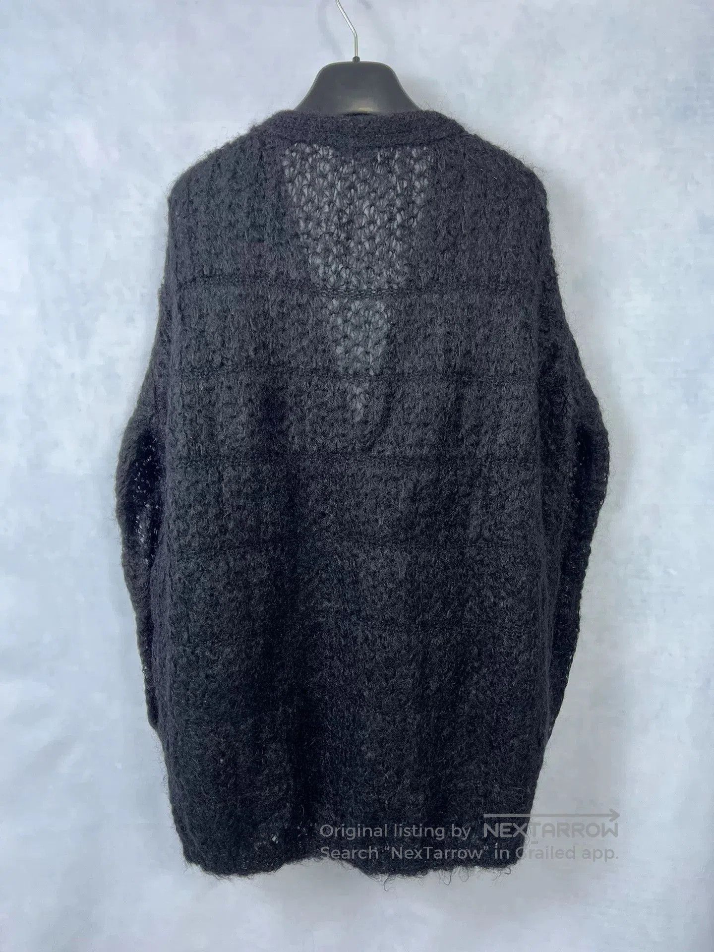 Saint Laurent Paris Saint Laurent Black Feather Knit Cardigan. Size US S / EU 44-46 / 1 - 2 Thumbnail