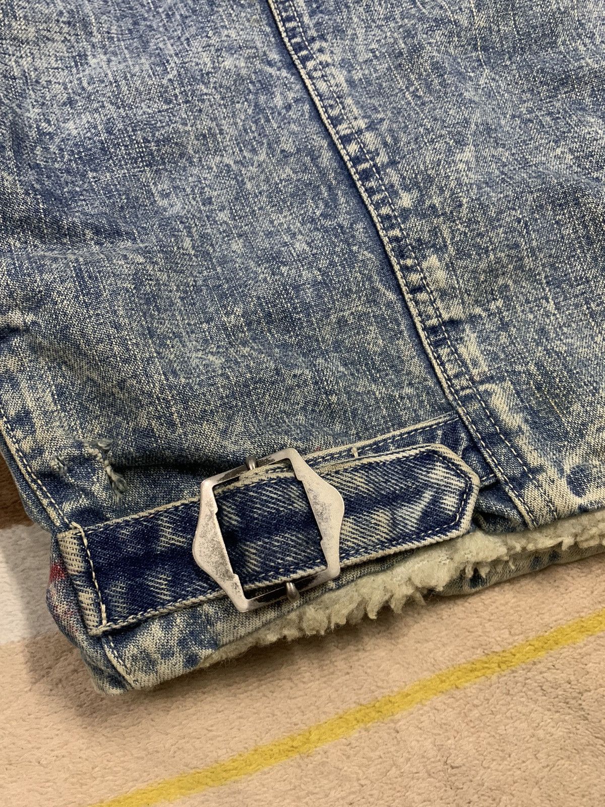 Japanese Brand Vintage Ice Fire Japan Oversized Sherpa Lined Denim Jacket Size US L / EU 52-54 / 3 - 16 Thumbnail