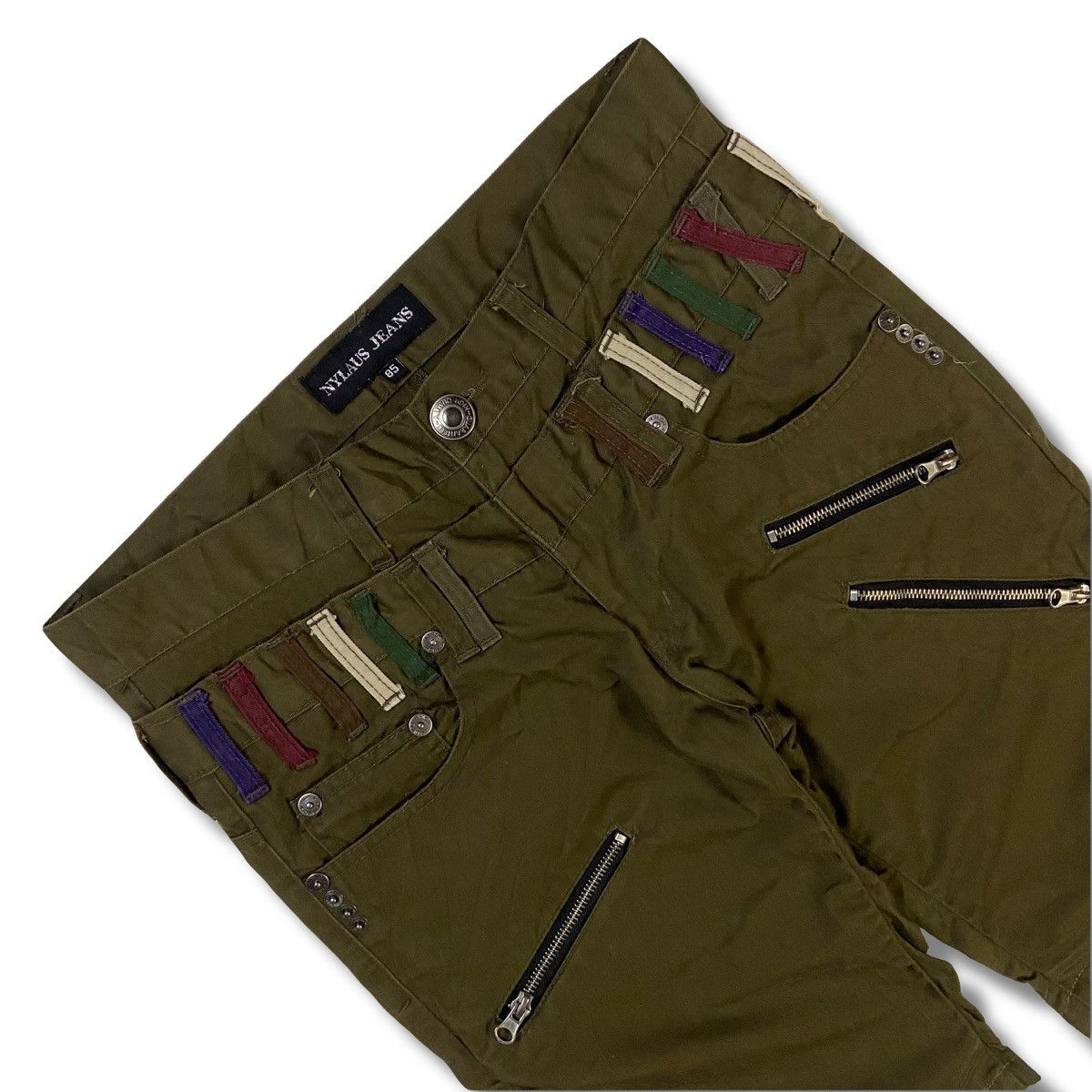 PPFM Y2K Multi Zip Pocket Punk Style Size US 30 / EU 46 - 1 Thumbnail