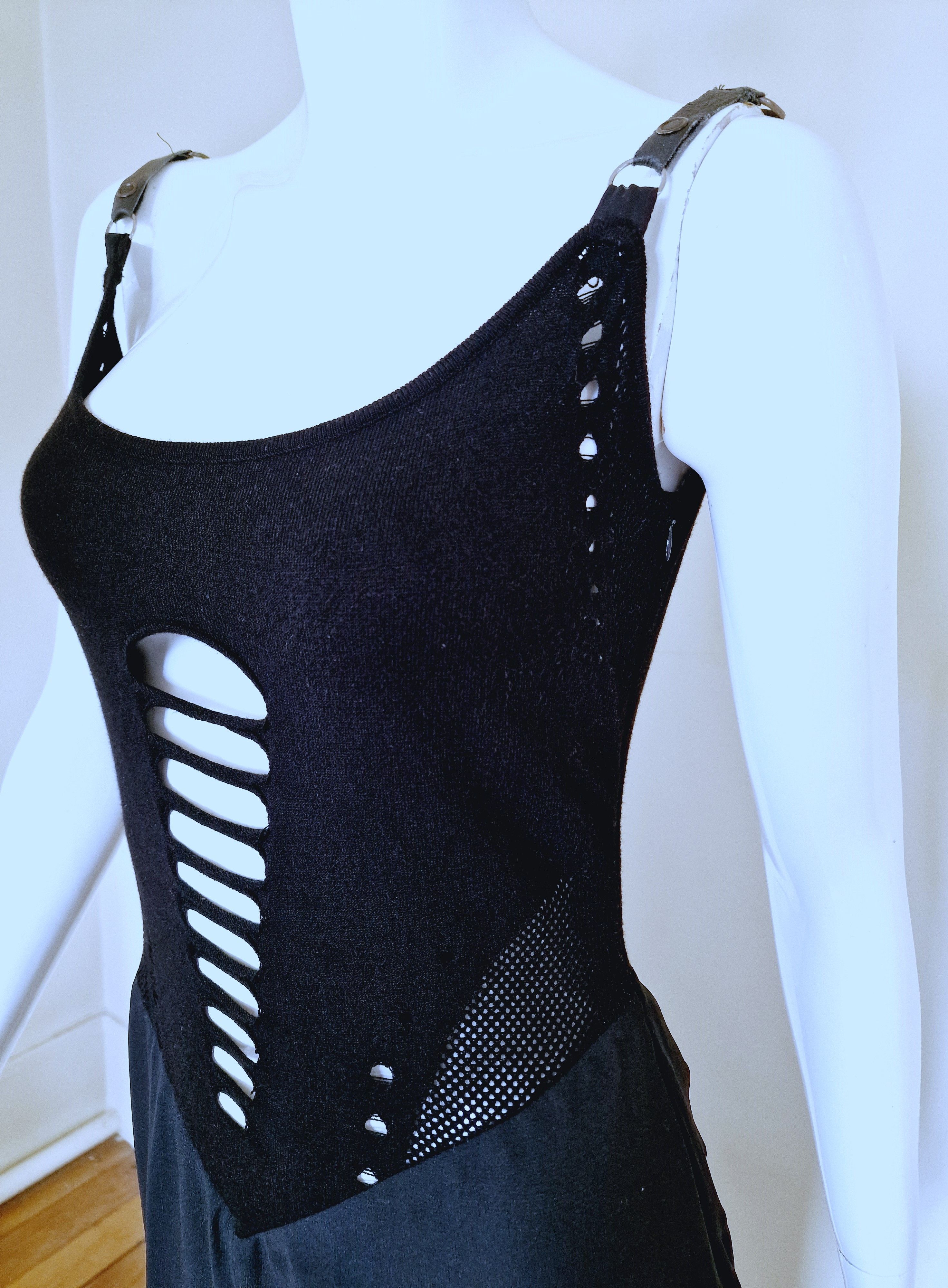 Versace Gianni Versace Cutout Cut Out Net Bondage Medium LargeDress Size M / US 6-8 / IT 42-44 - 9 Thumbnail