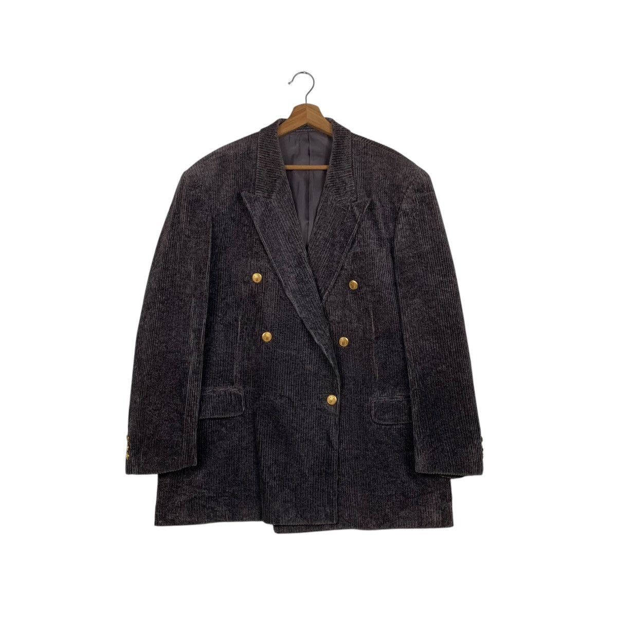 ALAIN DELON ALAIN DELON Corduroy Velvet Dark Brown Blazers #2109-C92 Size US L / EU 52-54 / 3 - 1 Thumbnail