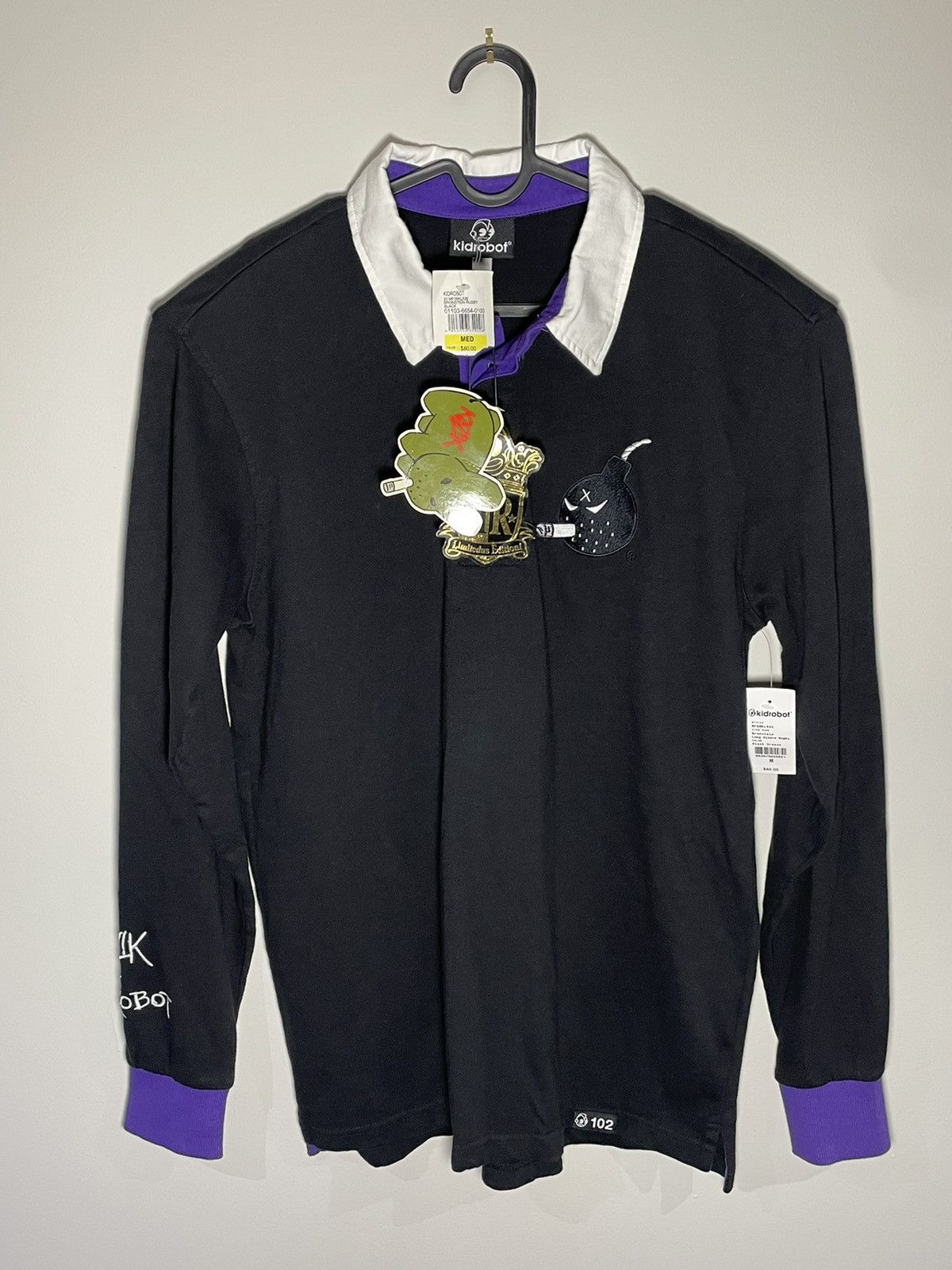 Kid Robot × Vintage Kid Robot x Kozik Limited Ed Longsleeve Rugby Polo Shirt Size US M / EU 48-50 / 2 - 1 Thumbnail