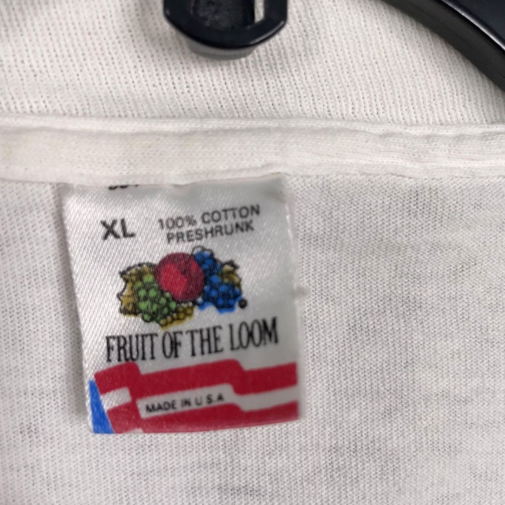 Fruit Of The Loom VINTAGE Deutschland Shirt Mens XL White Germany Flag Wunderbar Fruit of the Loom T-Shirt Size US XL / EU 56 / 4 - 6 Thumbnail