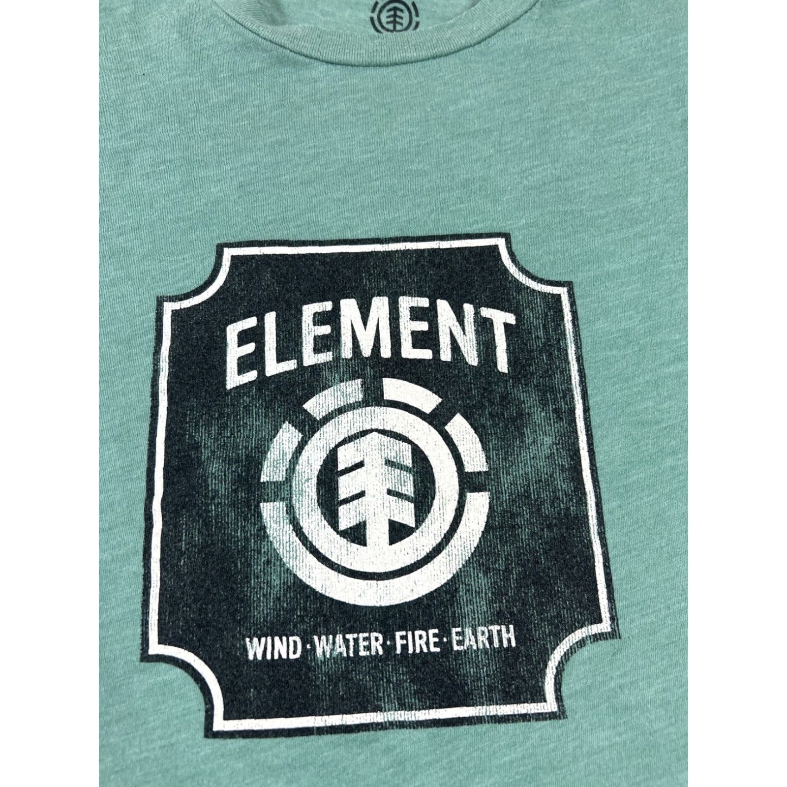 Element Element Mens T-Shirt Size M Green Fire Wind Water Earth Skate Shirt Medium} Size US M / EU 48-50 / 2 - 3 Thumbnail