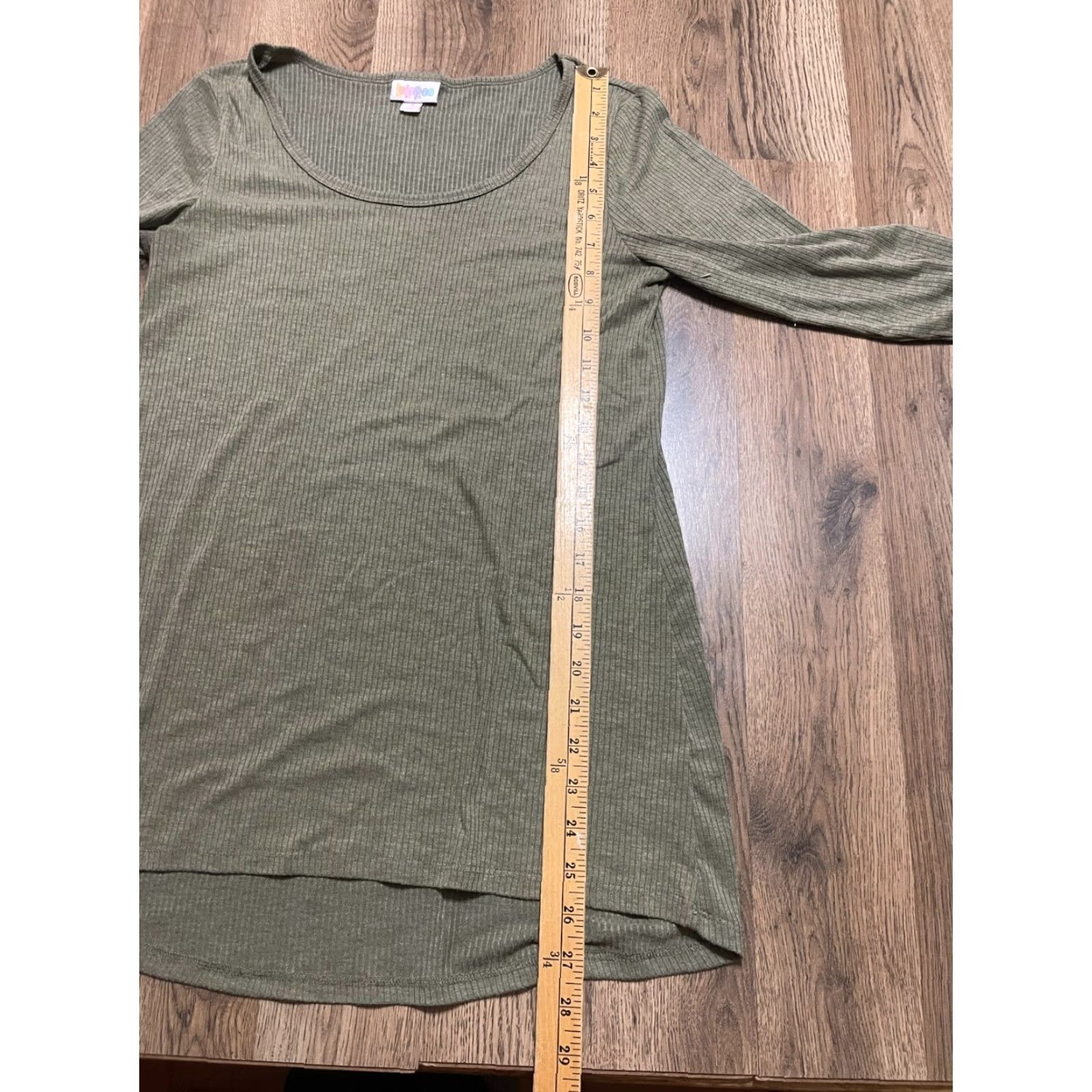 Vintage LuLaRoe Shirt Women Size S Green Long Sleeve Scoop Neck Solid Size S / US 4 / IT 40 - 6 Thumbnail