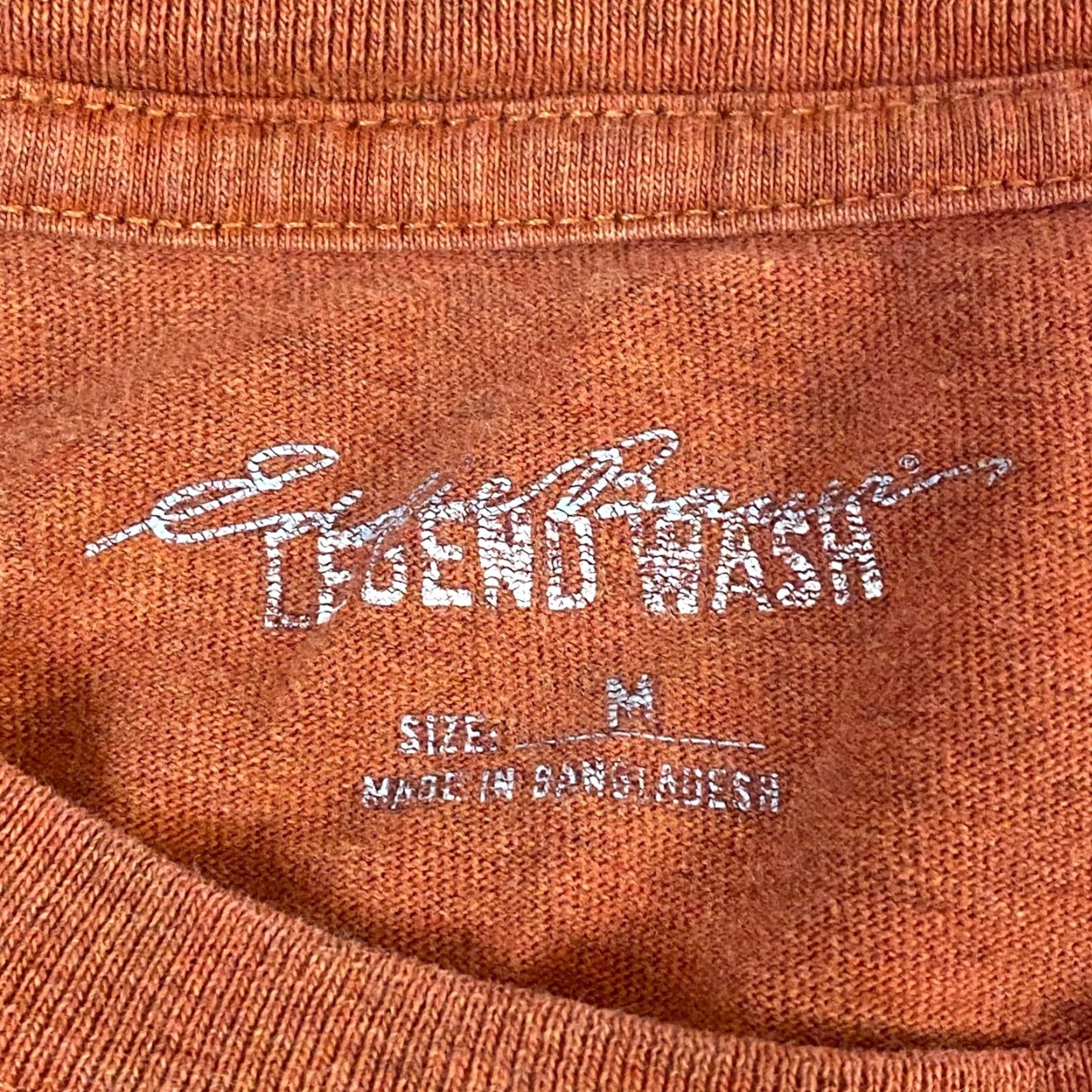 Eddie Bauer Eddie Bauer Legend Wash Long Sleeve Crew Neck T-Shirt Men's M Orange Cotton Size US M / EU 48-50 / 2 - 3 Thumbnail