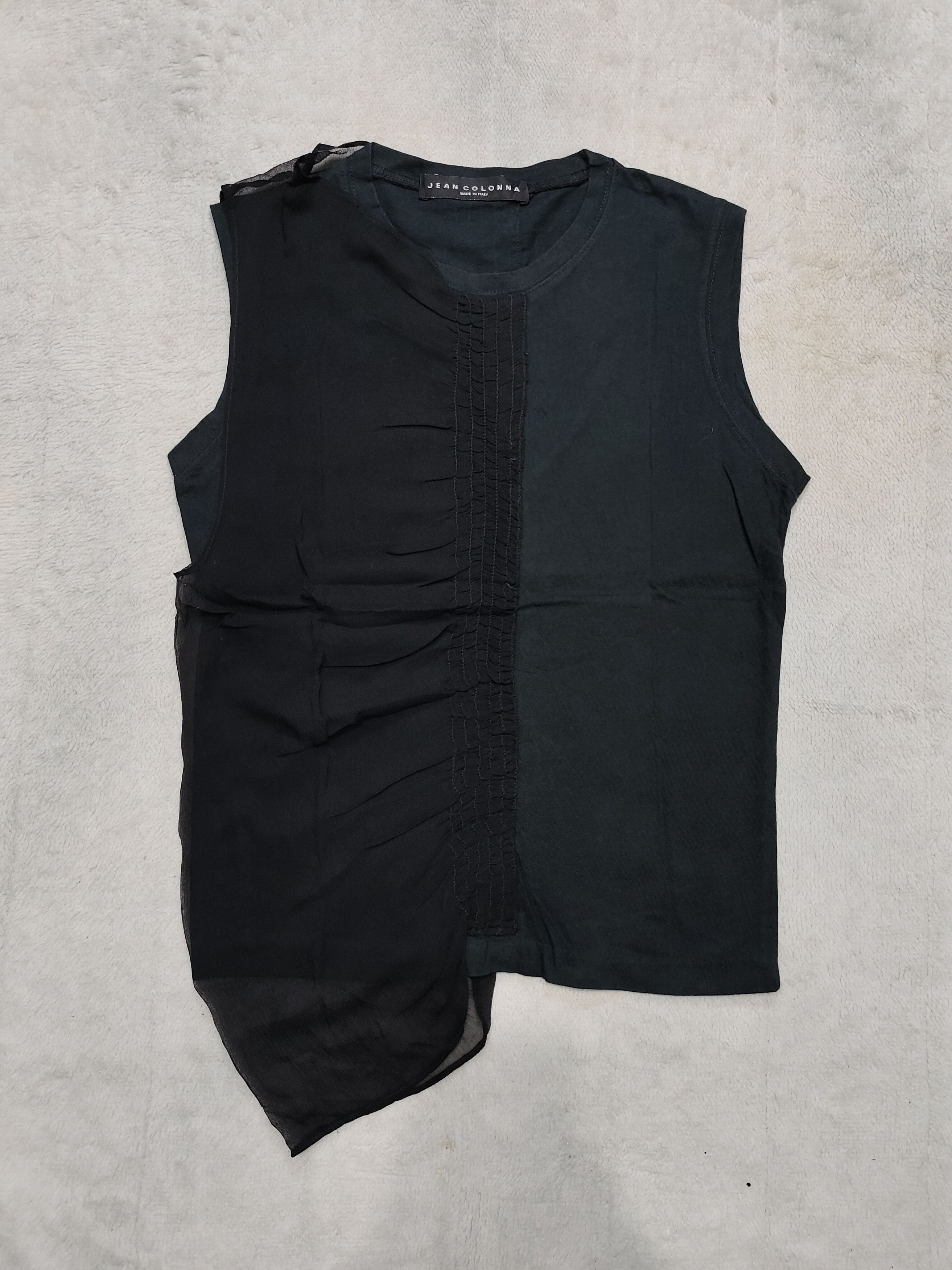 Jean Colonna 00s Jean Colonna- Vertical Ruched Panel Construction Top Size S / US 4 / IT 40 - 6 Thumbnail