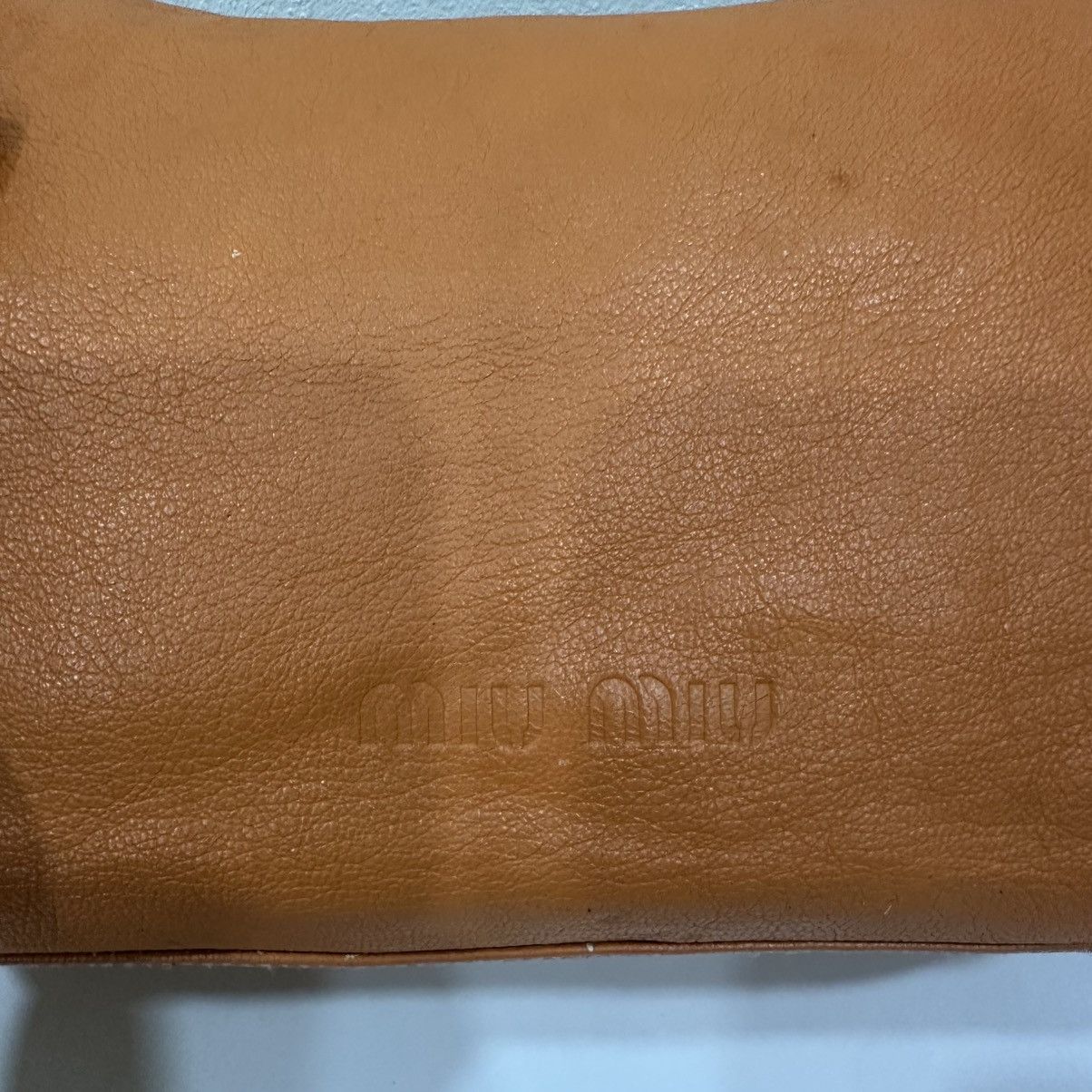 Miu Miu ‼️LASTDROP‼️ VINTAGE MIU MIU LEATHER TOP HANDLE BAG Size ONE SIZE - 7 Thumbnail