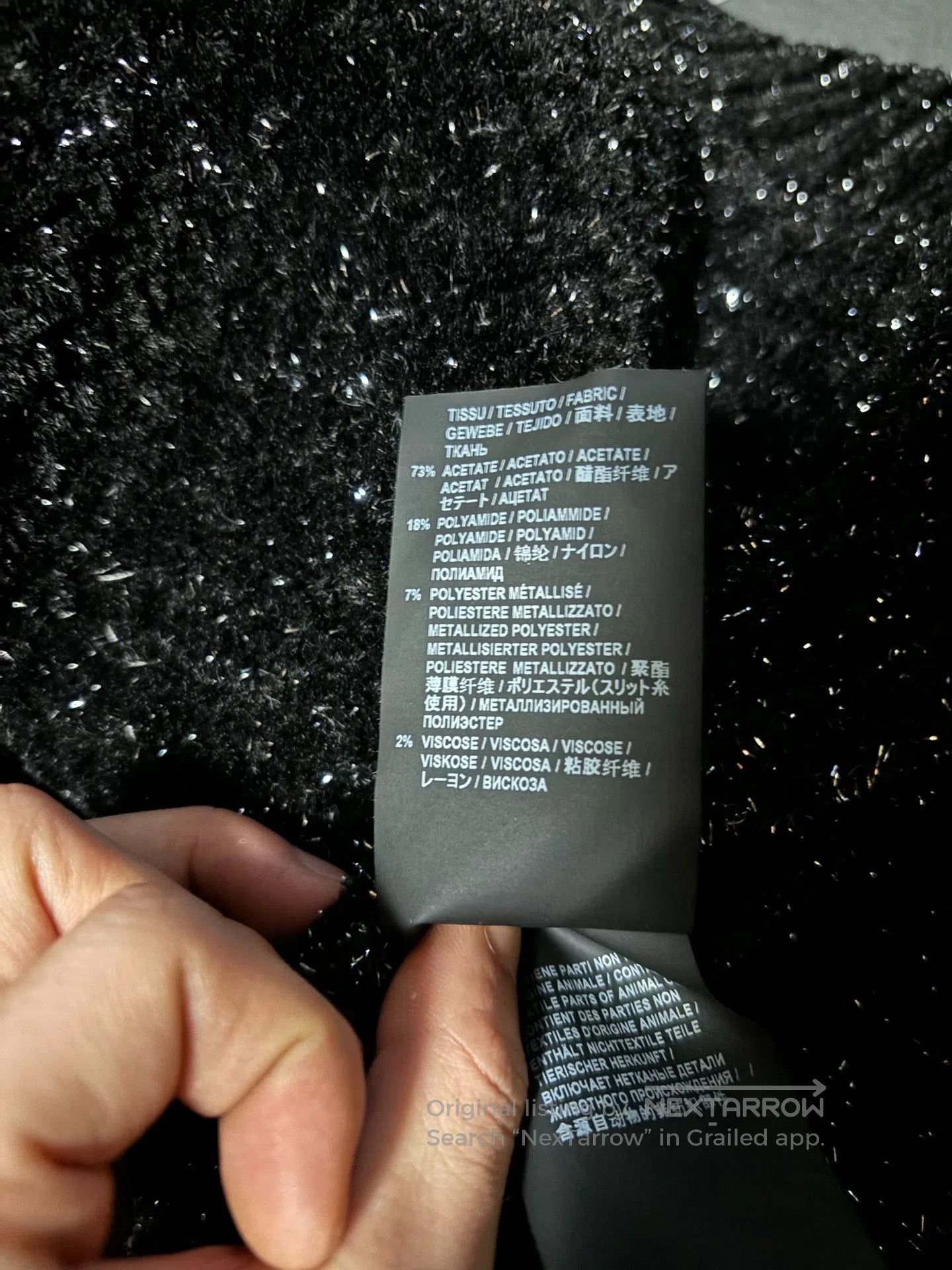 Saint Laurent Paris Saint Laurent 2019FW Glitter Cardigan. Size US XS / EU 42 / 0 - 6 Thumbnail