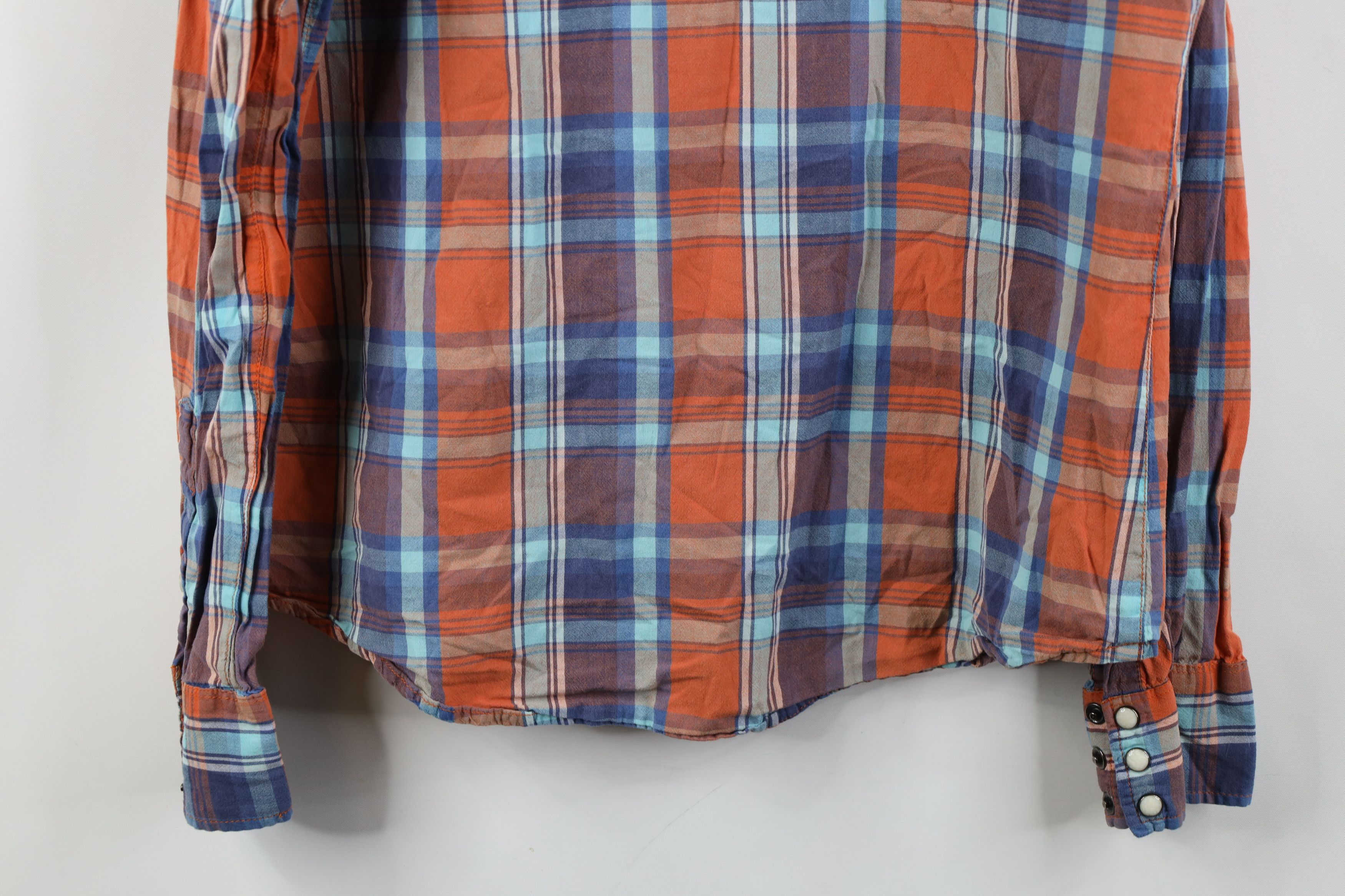 Salt Valley Vintage Salt Valley Western Madras Plaid Snap Button Shirt Size US M / EU 48-50 / 2 - 14 Thumbnail