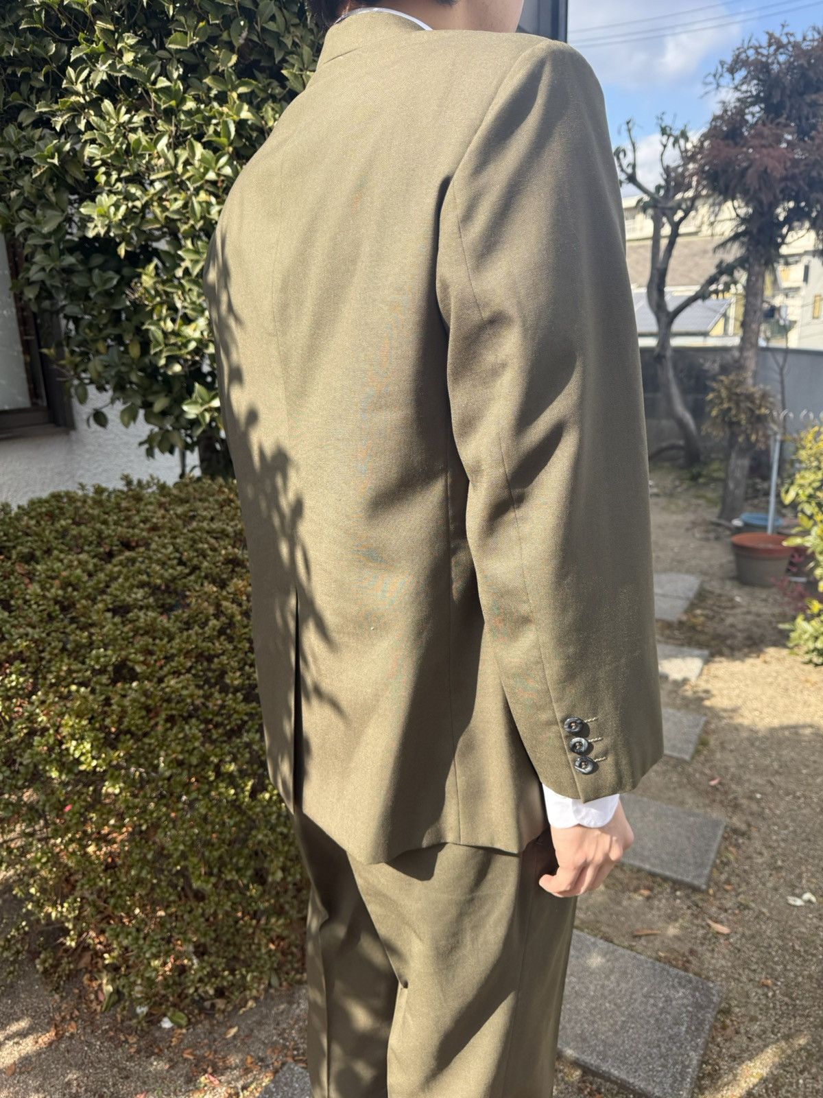Other Spring&Autumn Vintage Japanese kobe Gabardine Suit Size 38R - 5 Thumbnail