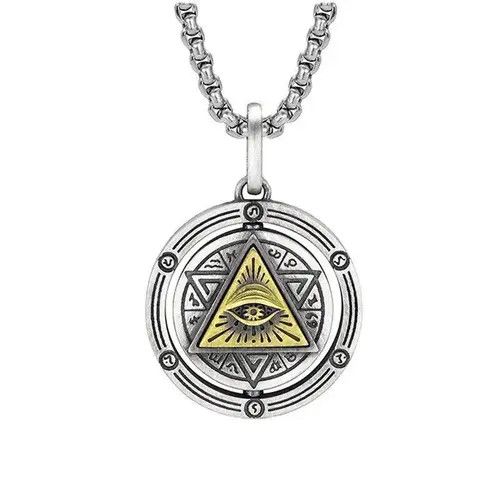 Jewelry × Vintage Eye of Horus Necklace Evil Eye Pendant Size ONE SIZE - 3 Thumbnail