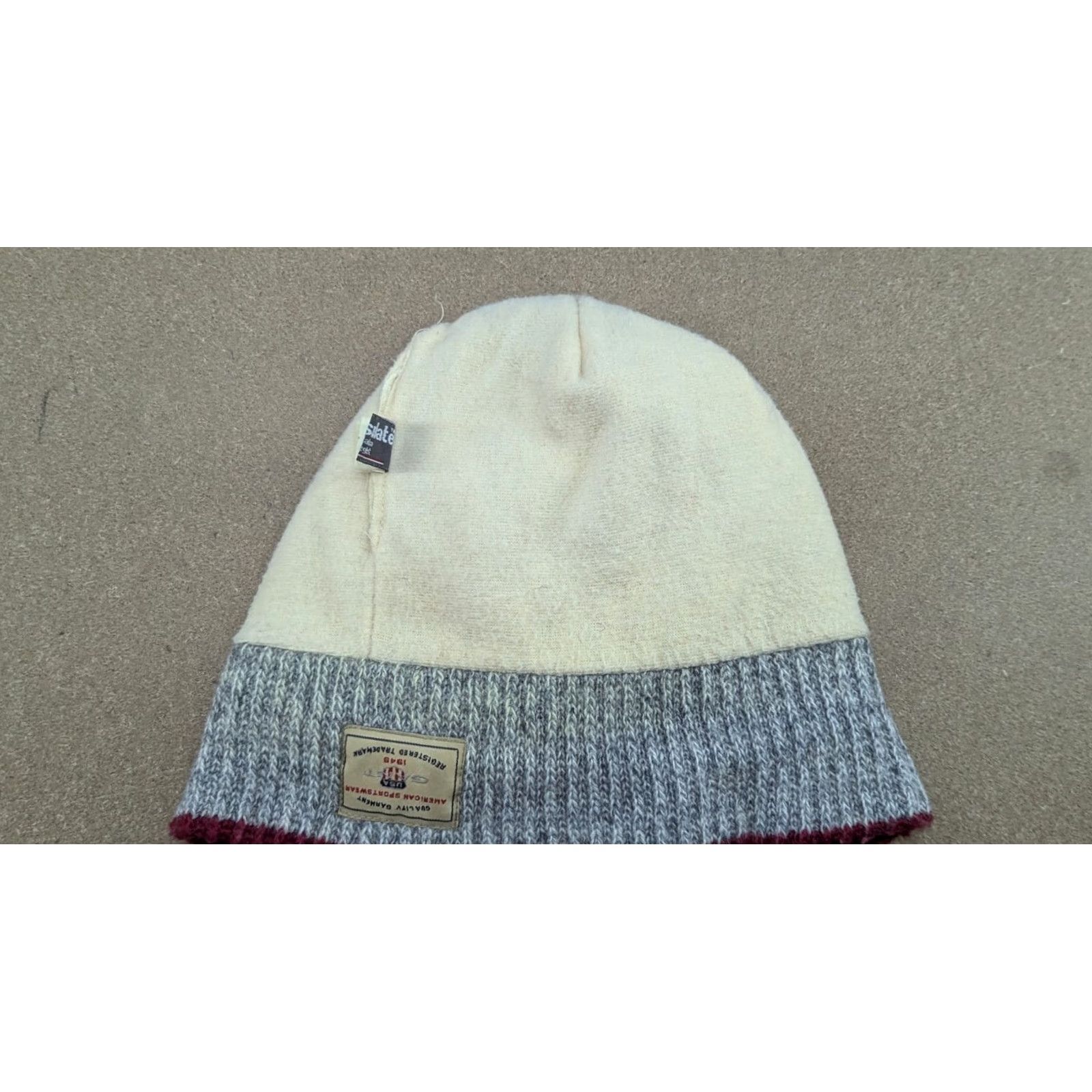 Gant GANT Beanie Hat Wool Gray Insulated Cuffed Ribbon Size S-M Unisex Adults Vintage Size ONE SIZE - 5 Thumbnail