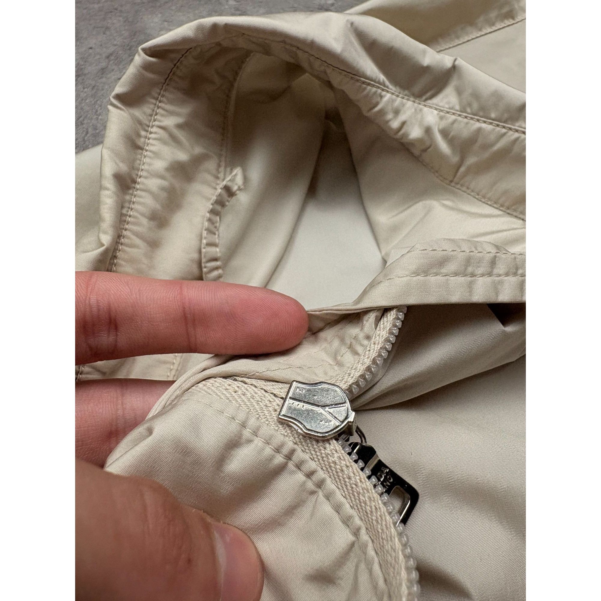 Prada Authentic PRADA Milano Vintage Nylon Women Jacket Beige - Si Size S / US 4 / IT 40 - 19 Thumbnail