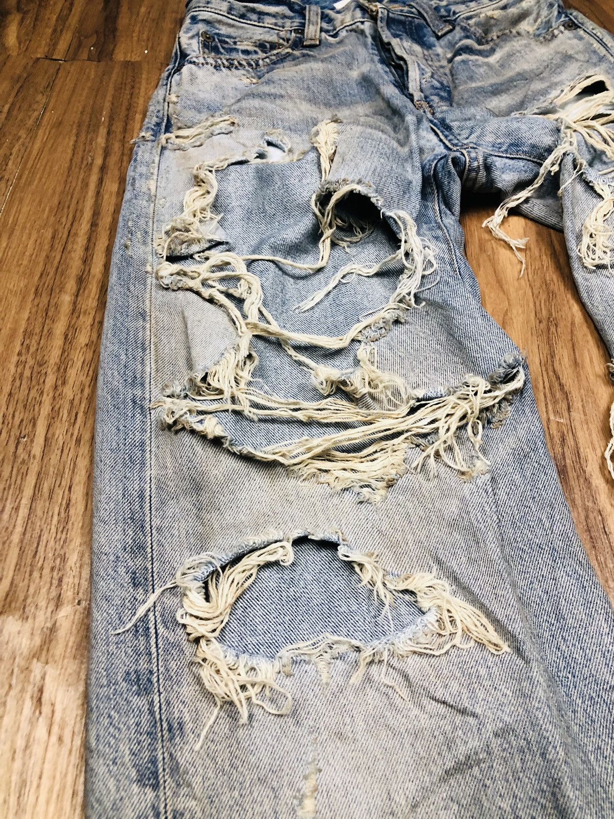 MOUSSY Distressed Moussy Denim Jeans (21) Size 23" - 9 Thumbnail