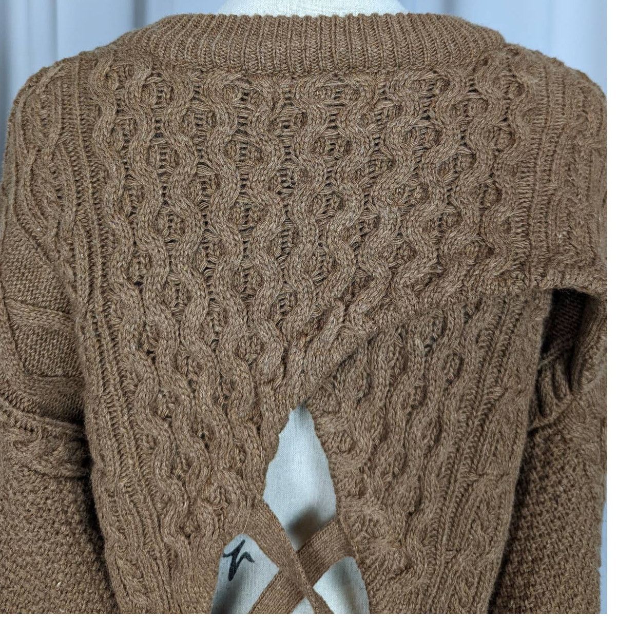 Other Beige Botany Cable Knit Wool Blend Sweater Brown Size Small Size S / US 4 / IT 40 - 11 Thumbnail