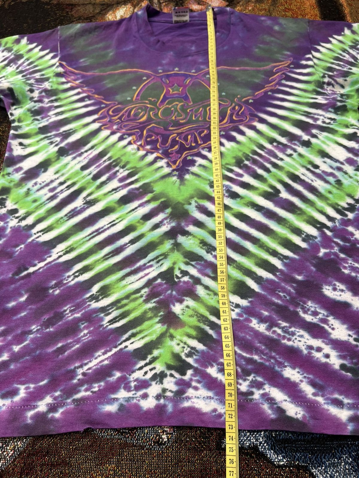 Band Tees 1990 Aerosmith Tie Dye Tee Size US L / EU 52-54 / 3 - 10 Thumbnail