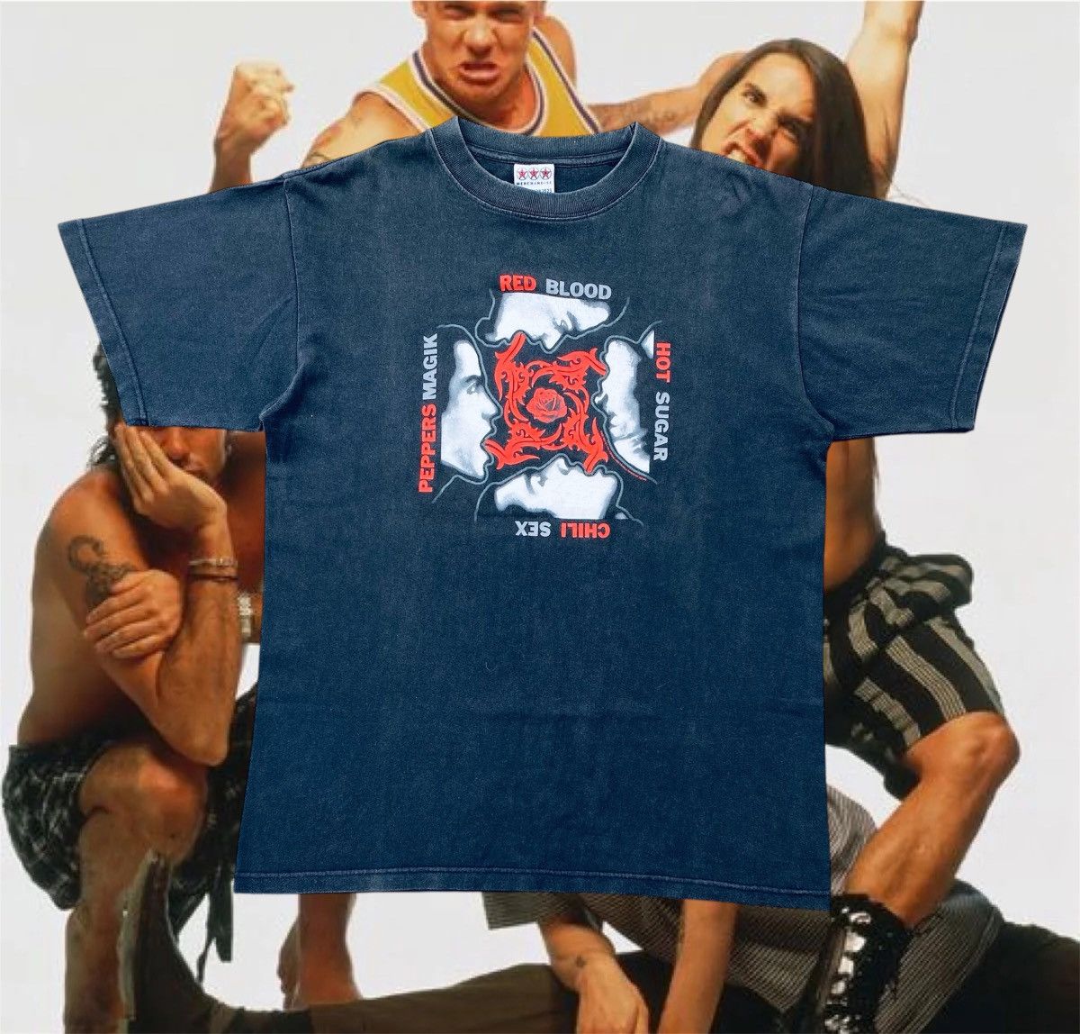 Band Tees Vintage OG Red Hot Chili Peppers Band Faded Tees Size US M / EU 48-50 / 2 - 1 Thumbnail