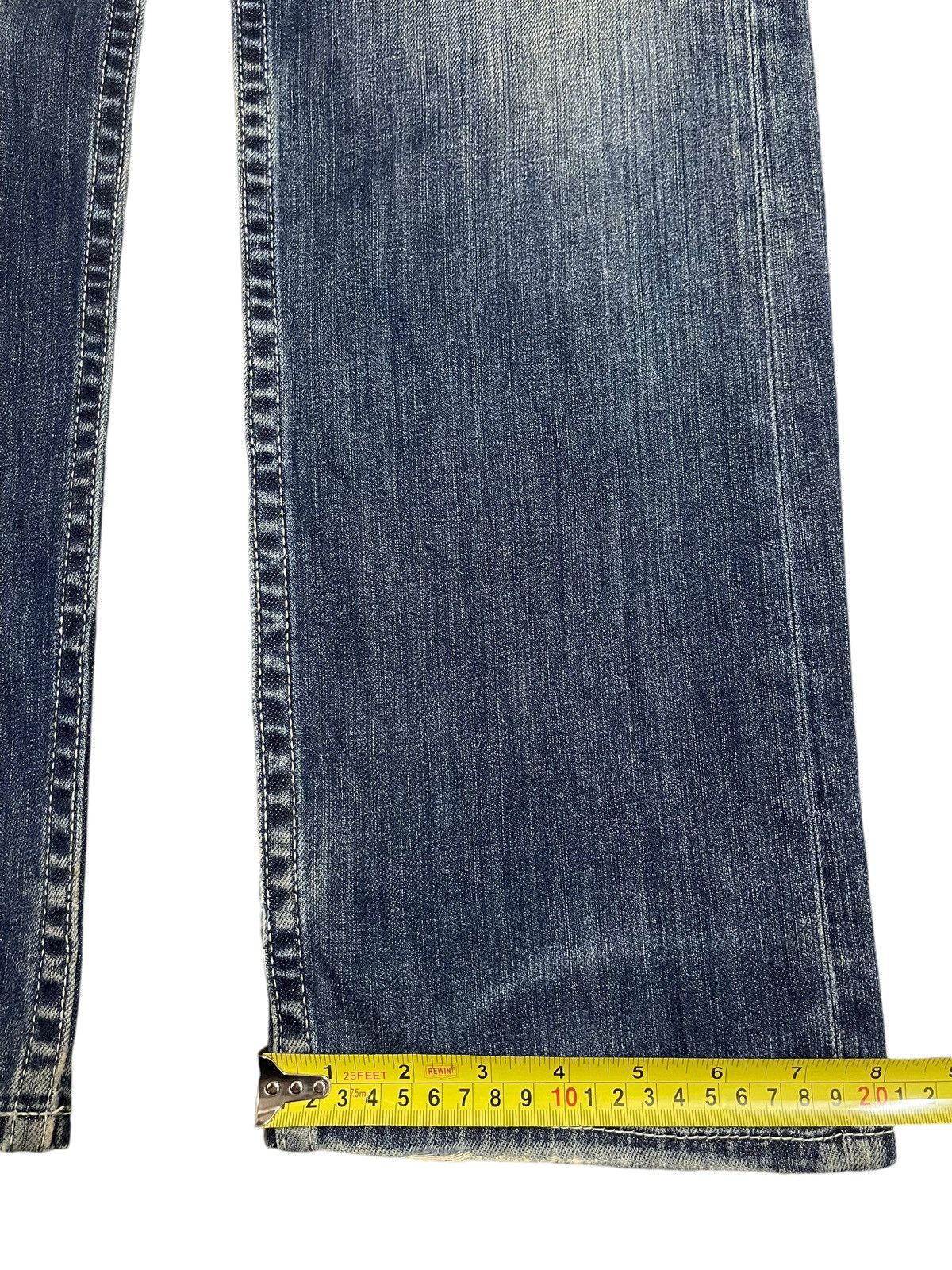 Denime Vintage Japanese Brand Blue Bleached Style Distress Jeans Size US 32 / EU 48 - 16 Thumbnail