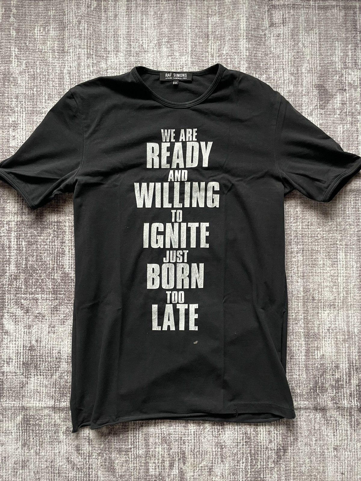 Raf Simons Raf Simons SS02 ready to ignite tee shirt | Grailed