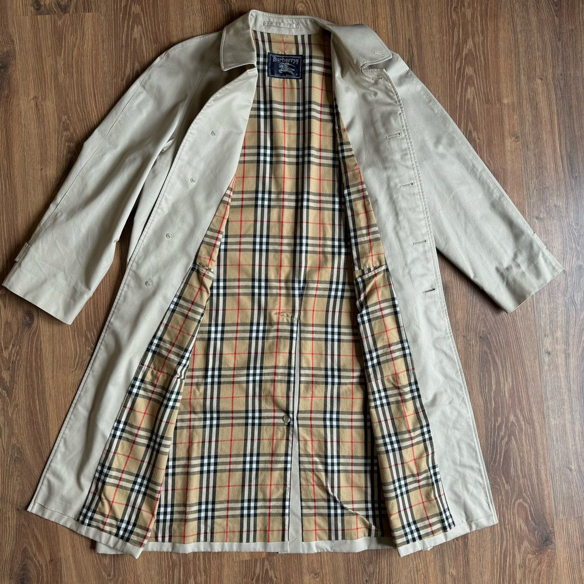 Burberry × Burberry Prorsum × Vintage Vintage Burberry’s Burberry Nova Check Men’s Trench Coat Size US L / EU 52-54 / 3 - 5 Thumbnail