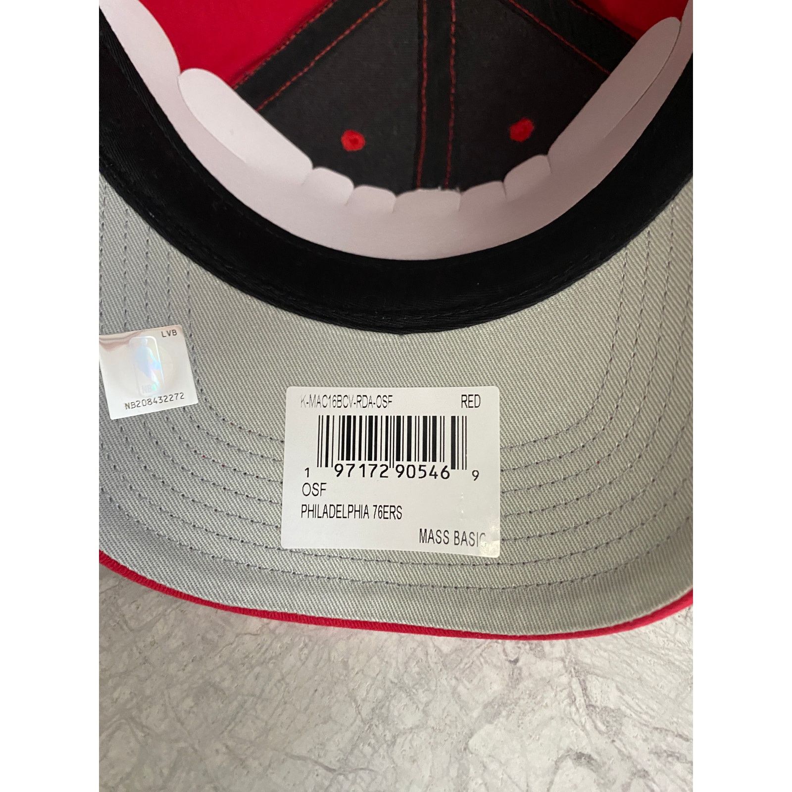 NBA NWT Philadelphia 76ers NBA Basketball Hat Size ONE SIZE - 6 Thumbnail