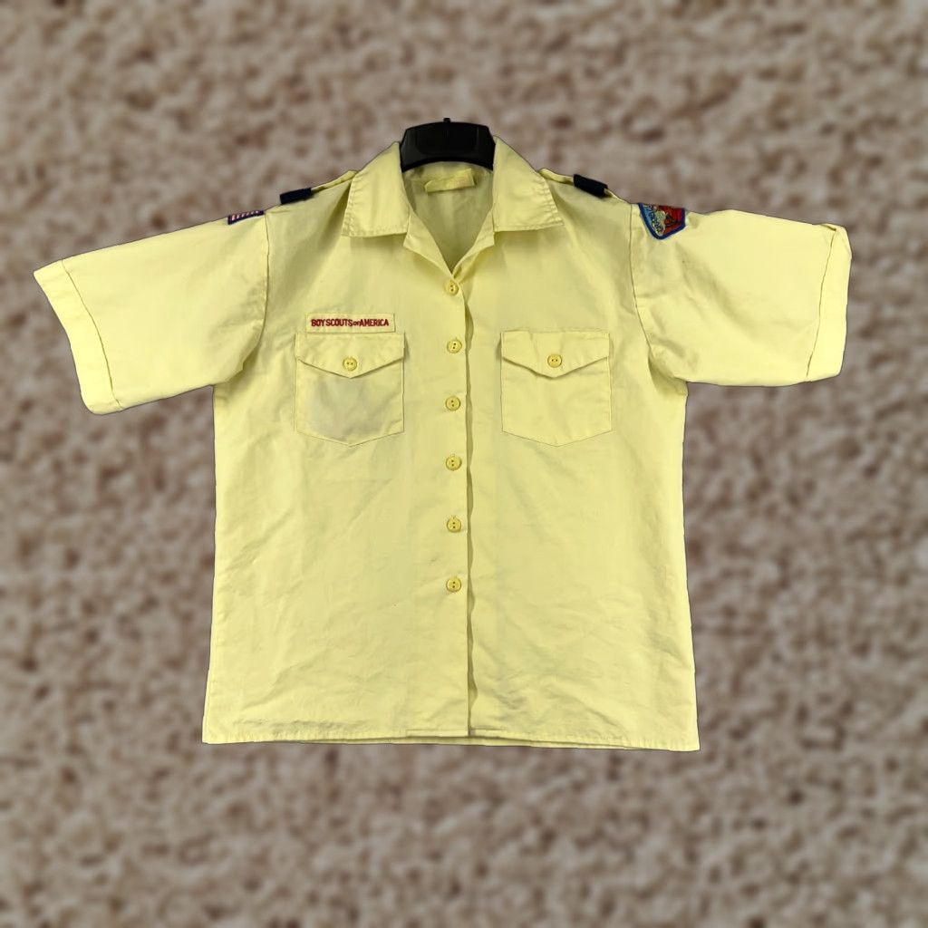 Vintage VINTAGE Boy Scouts of America Uniform Shirt Womens Medium Yellow Short Sleeve READ Size M / US 6-8 / IT 42-44 - 1 Thumbnail