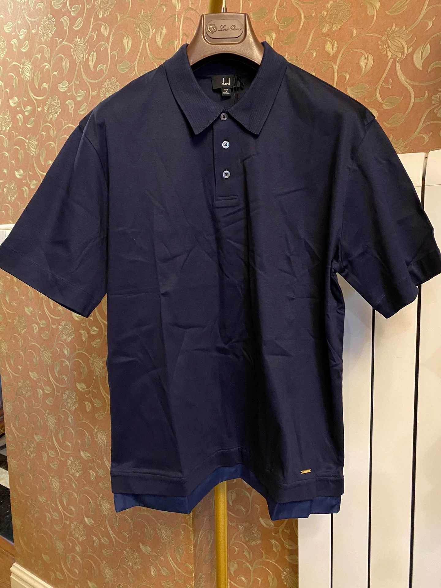 Alfred Dunhill dunhill 100% Mercerized Cotton Short Sleeve Polo Shirt M Size US M / EU 48-50 / 2 - 1 Thumbnail