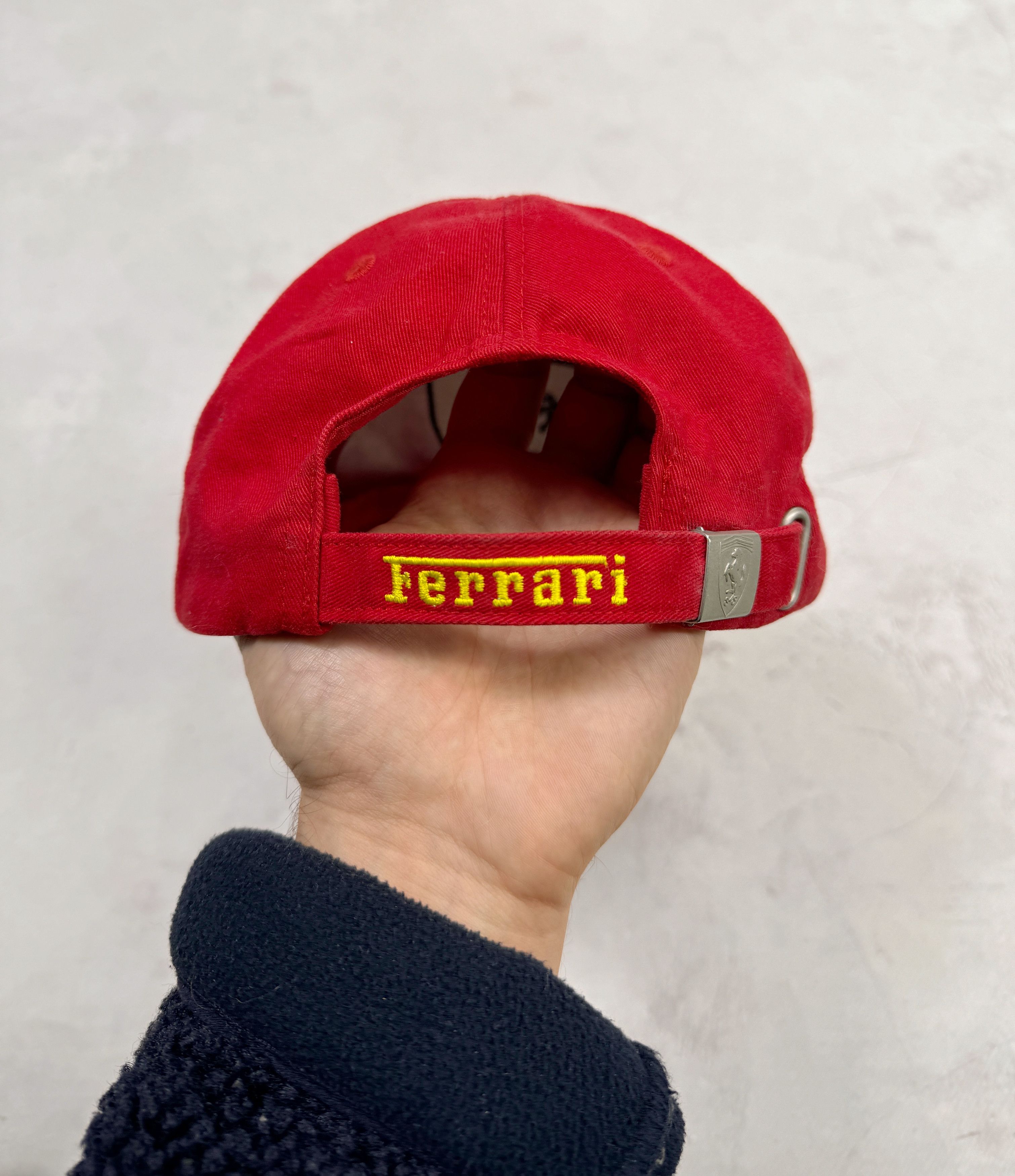 Ferrari × Formula 1 Vintage Ferrari Baseball Cap Big Embroidered Logo Size ONE SIZE - 9 Thumbnail