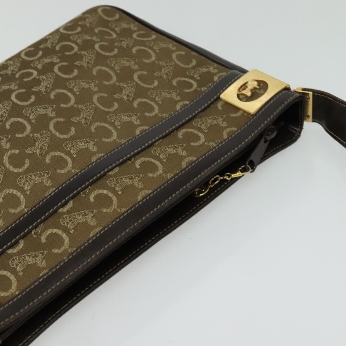Celine CELINE C Sulky Shoulder Bag Canvas Beige Gold Size ONE SIZE - 6 Thumbnail