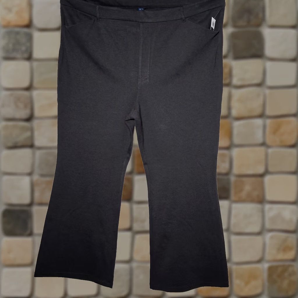 Old Navy Old Navy Flare Trouser Pants Plus Size 26 Heather Gray Stretch Ponte Knit Women's Pants Flared Office Casual Size 26" / US 2 / IT 38 - 1 Thumbnail