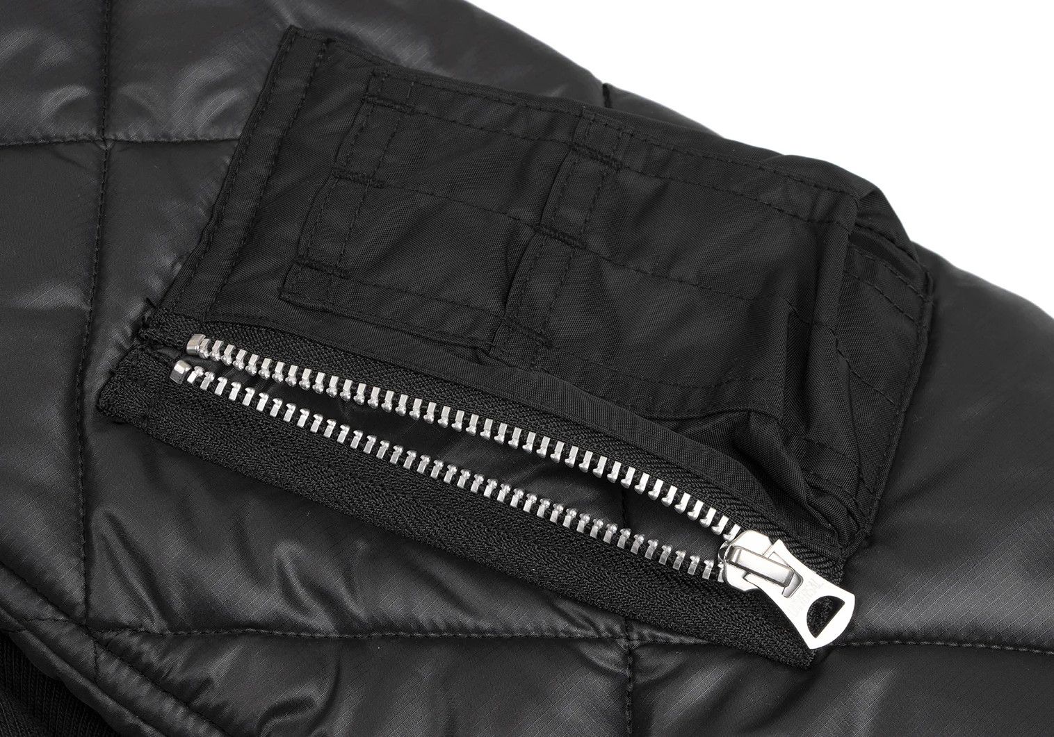Junya Watanabe Black Quilted Sleeve Custom Sweatshirt Parka M Size US M / EU 48-50 / 2 - 7 Thumbnail
