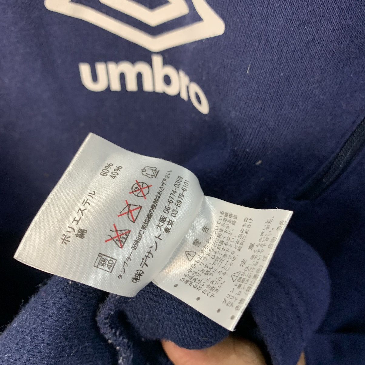 Umbro Vintage Umbro Halfzip Sweatshirt Size US L / EU 52-54 / 3 - 4 Thumbnail